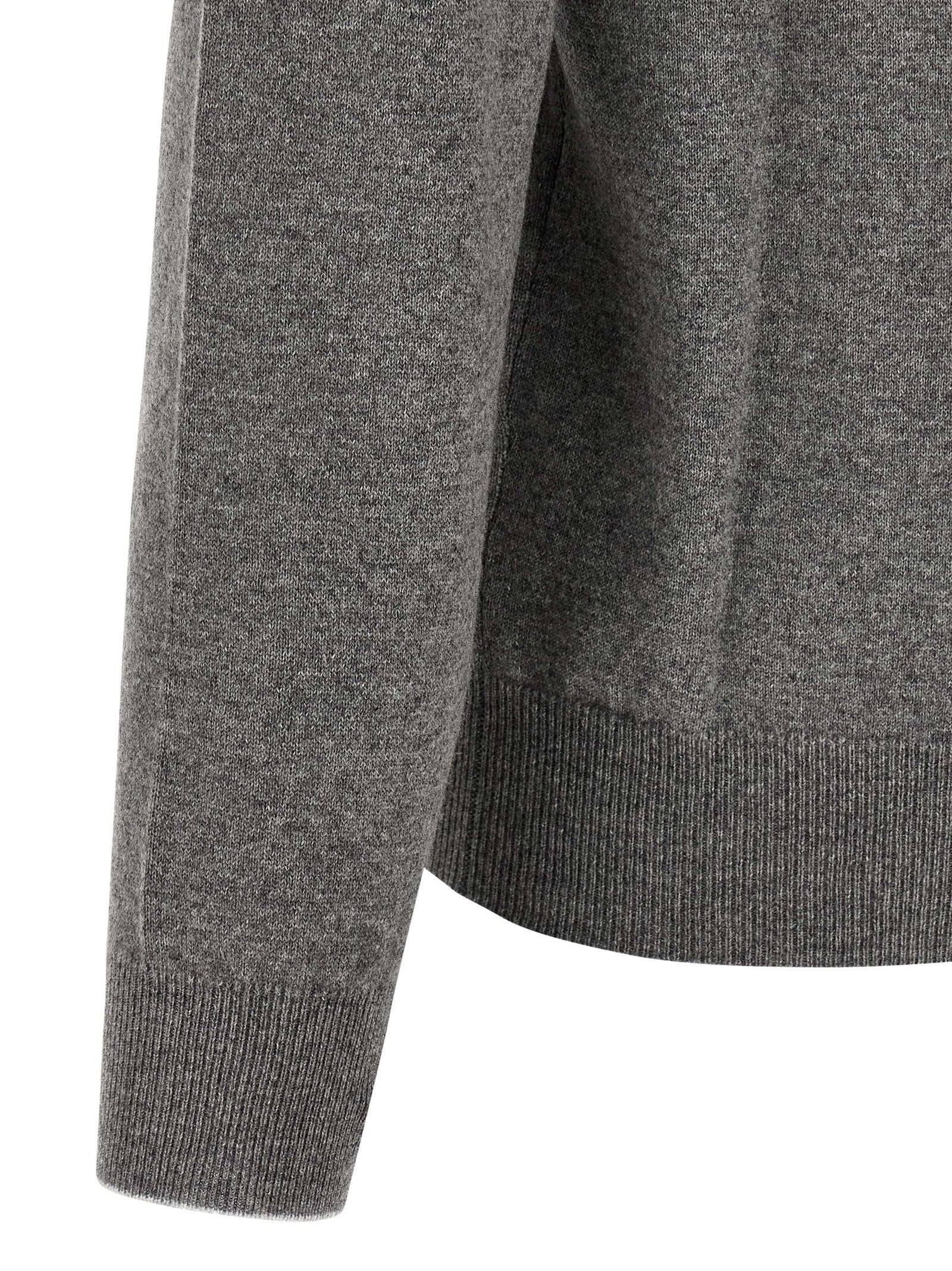 Brunello Cucinelli Gray Cashmere Cardigan