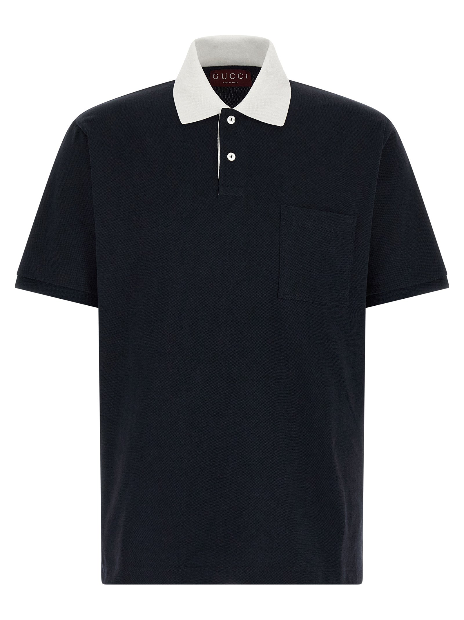 Gucci Blue Cotton Polo Shirt