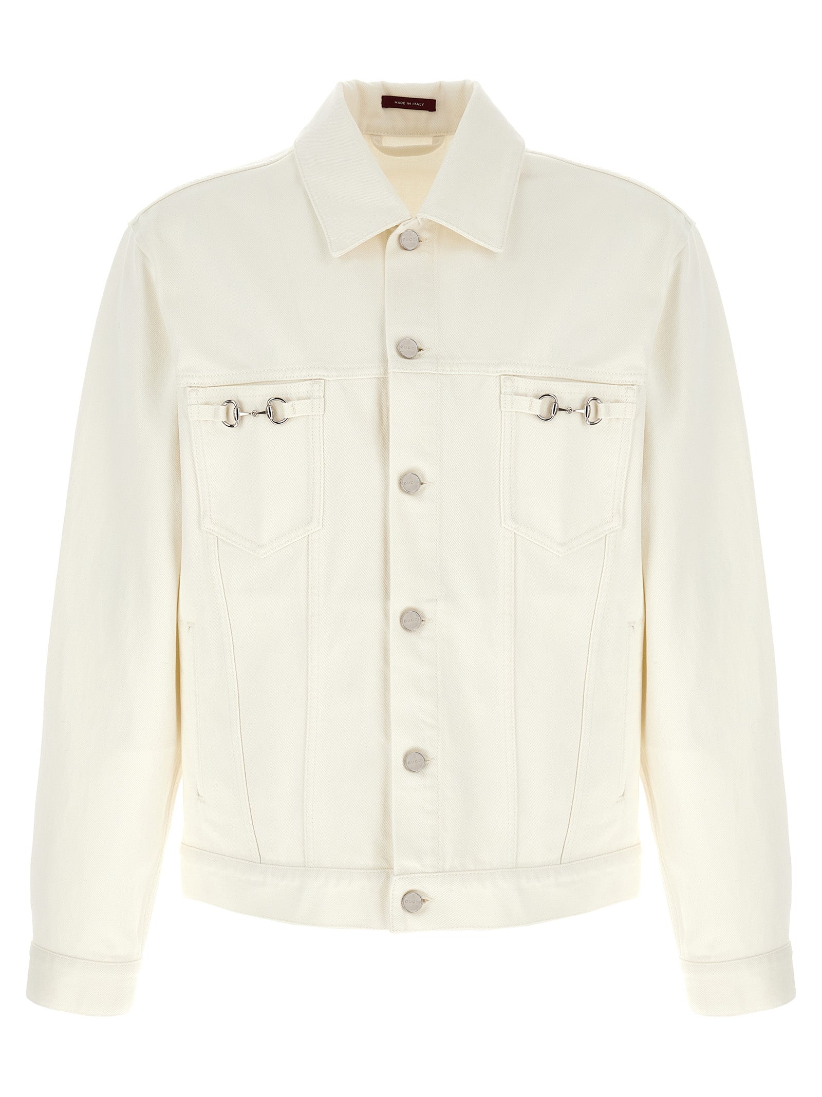 Gucci White Cotton Denim Jacket