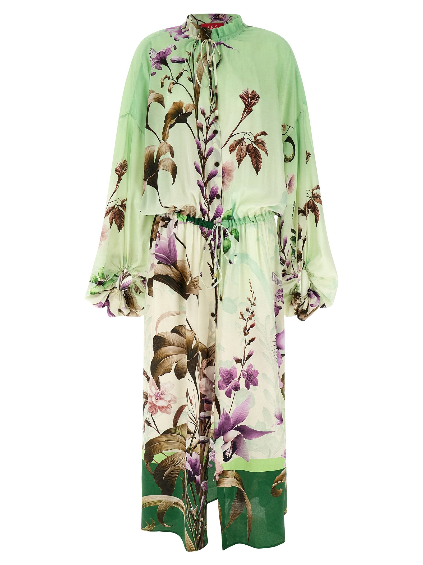 F.R.S. - FOR RESTLESS SLEEPERS Bicolor Silk Long Dress