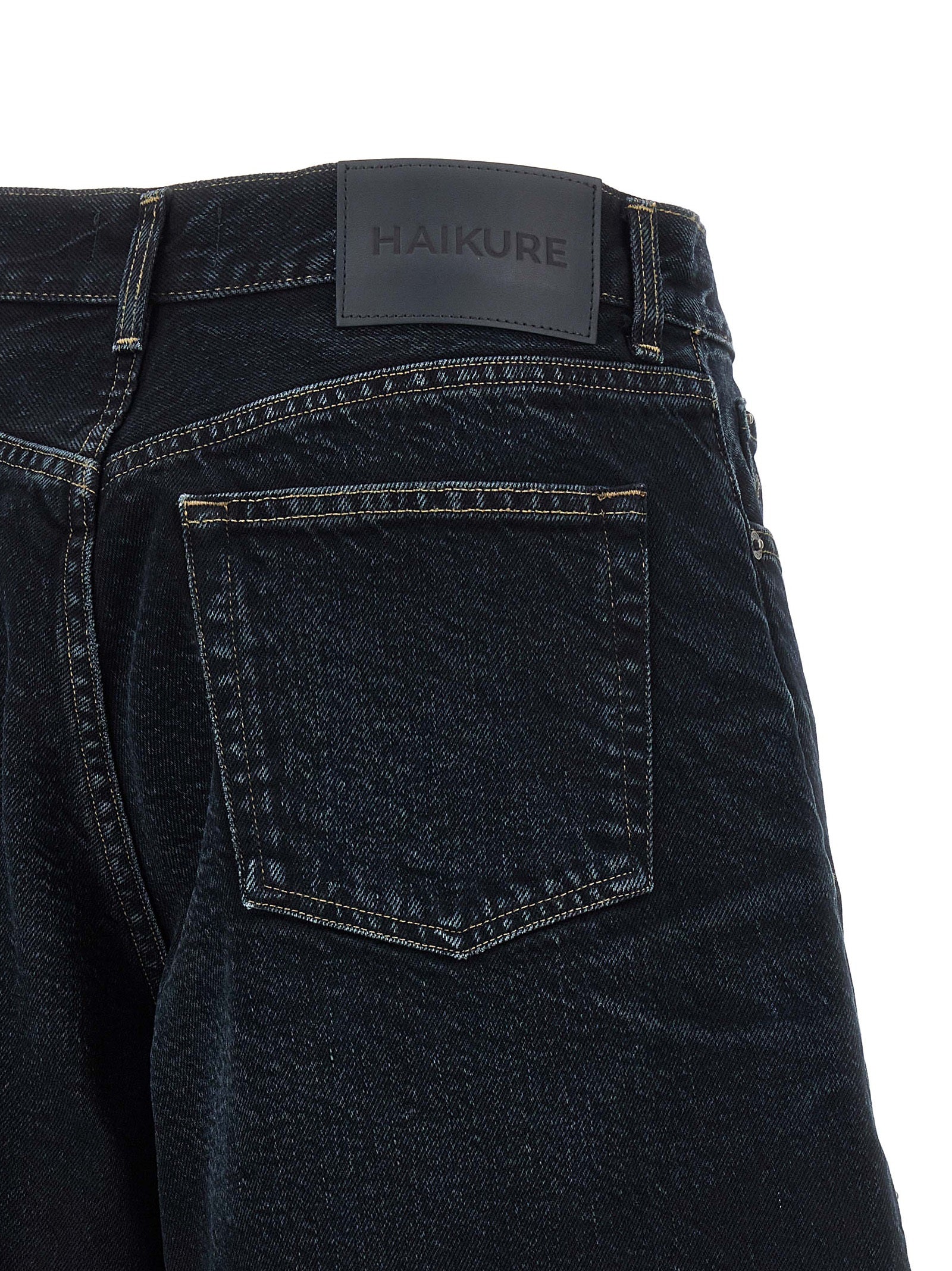 Haikure Blue Cotton Bermuda Shorts