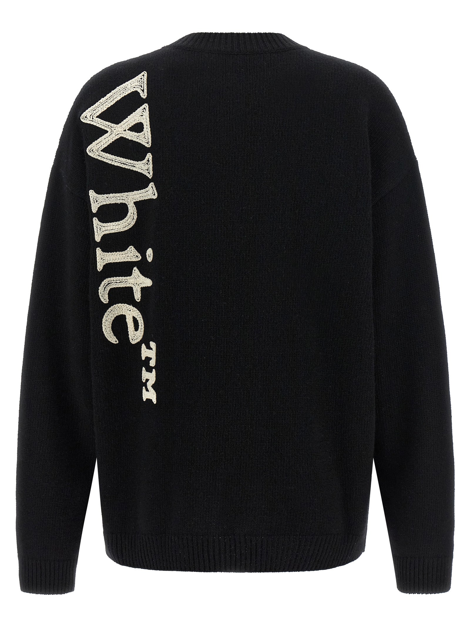 Off-White Bicolor Wool Cardigan