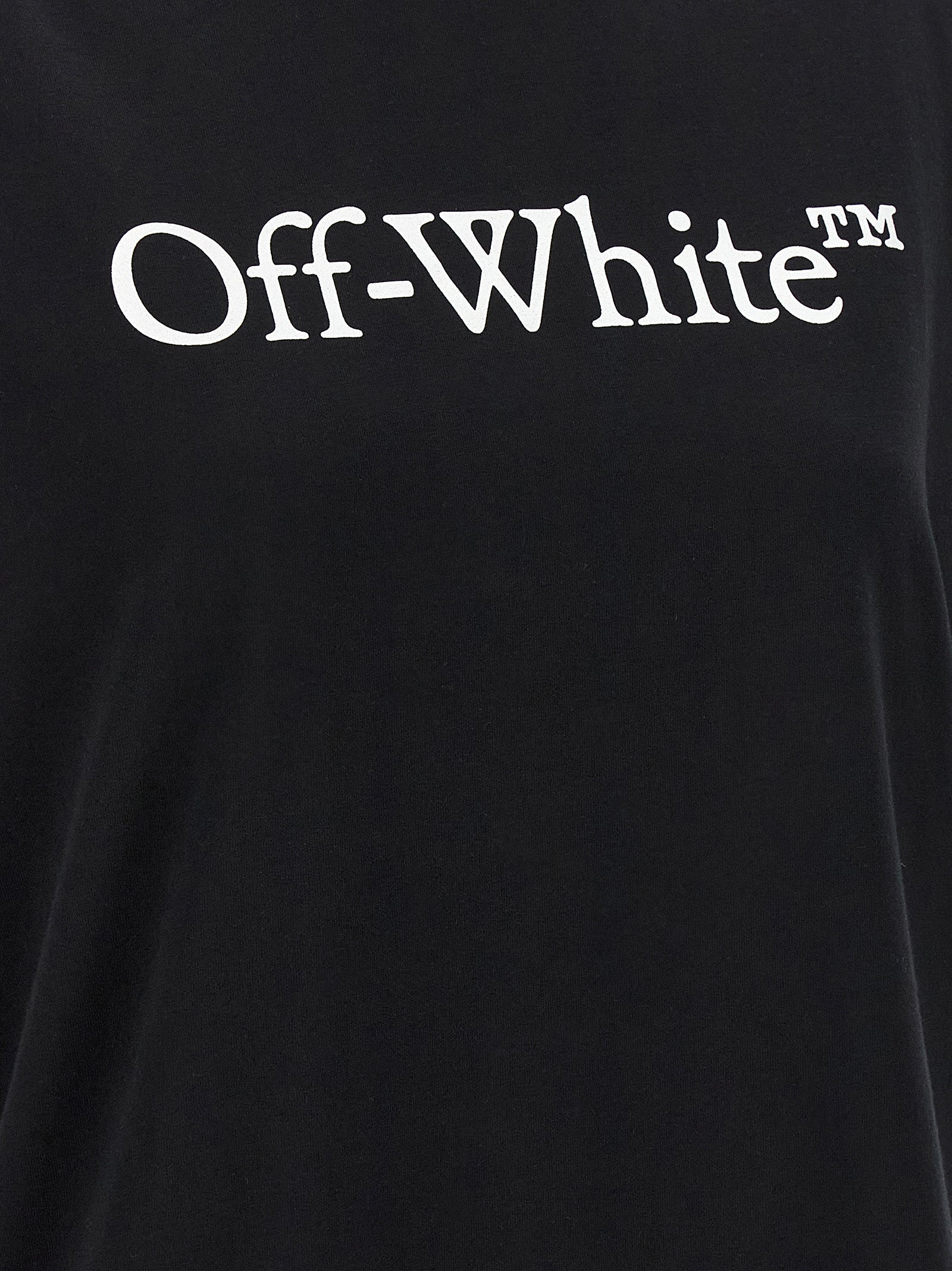 Off-White Black Cotton T-Shirt