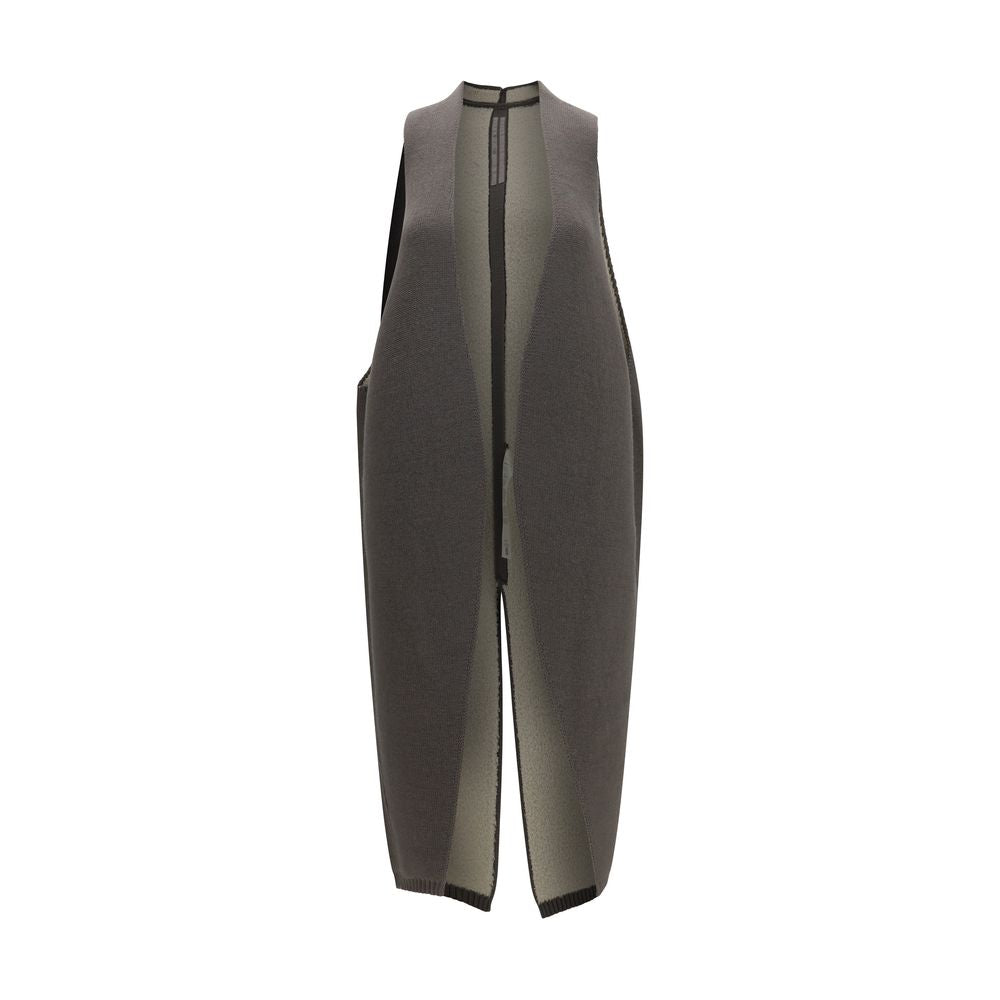 Rick Owens Gray Wool Oves Aries Sleeveless Jacket