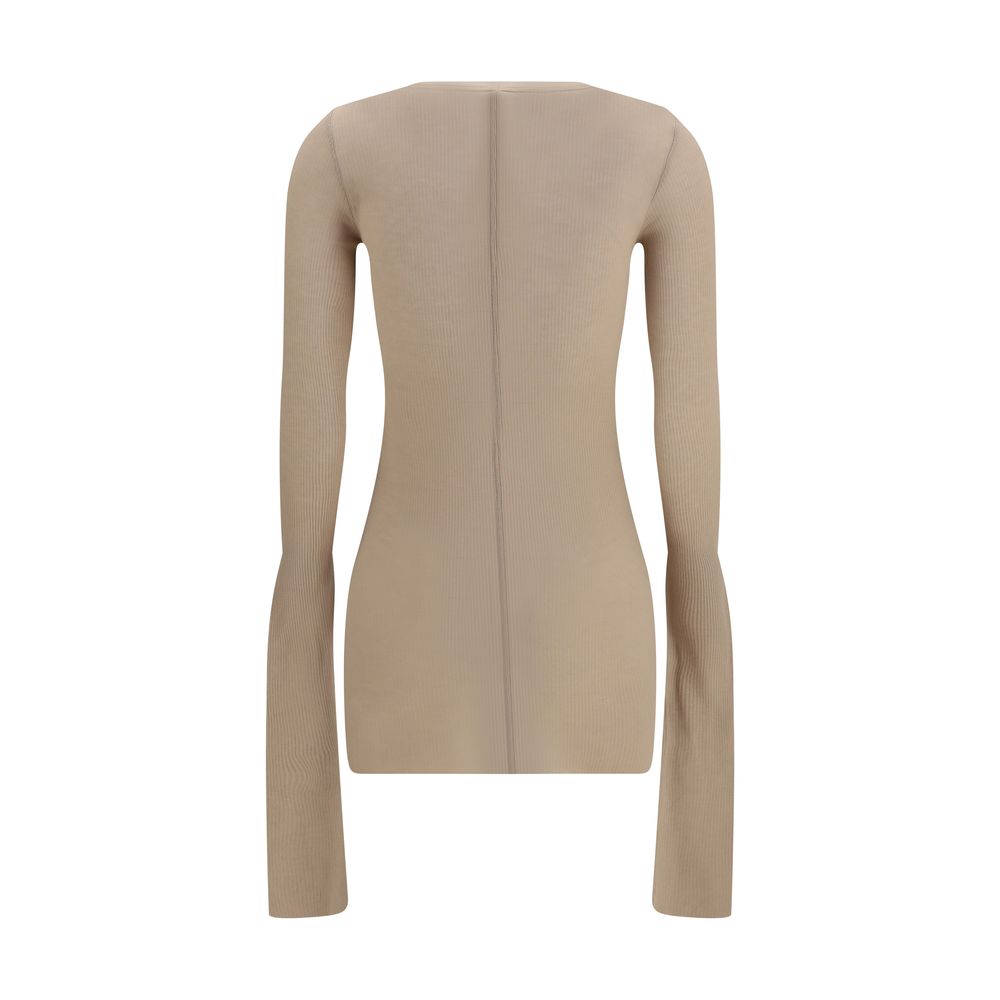 Rick Owens Beige Viscose Shirt