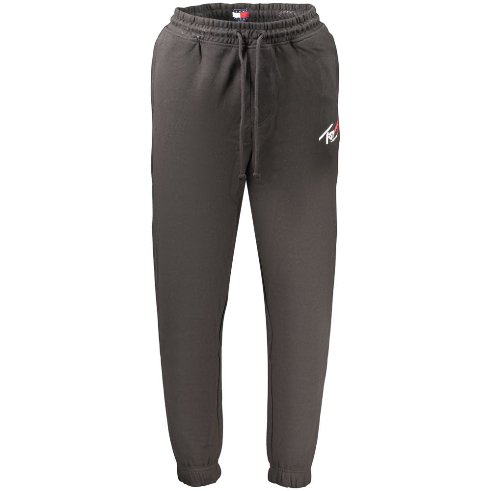 Tommy Hilfiger Black Cotton Mens Trousers