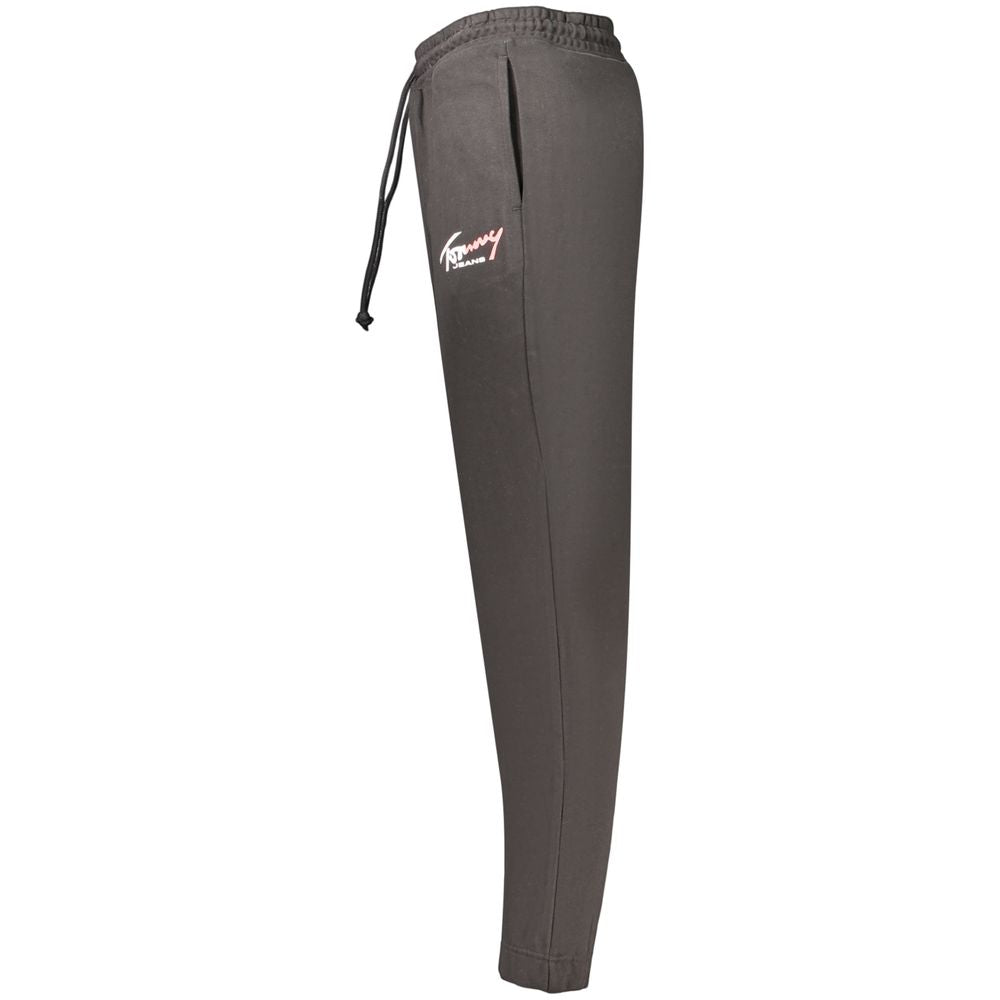 Tommy Hilfiger Black Cotton Mens Trousers