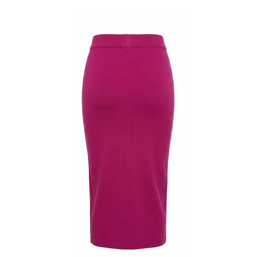Malo Purple Cotton Women Skirt