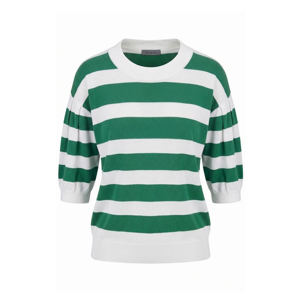 Malo Green Cotton Women Sweater