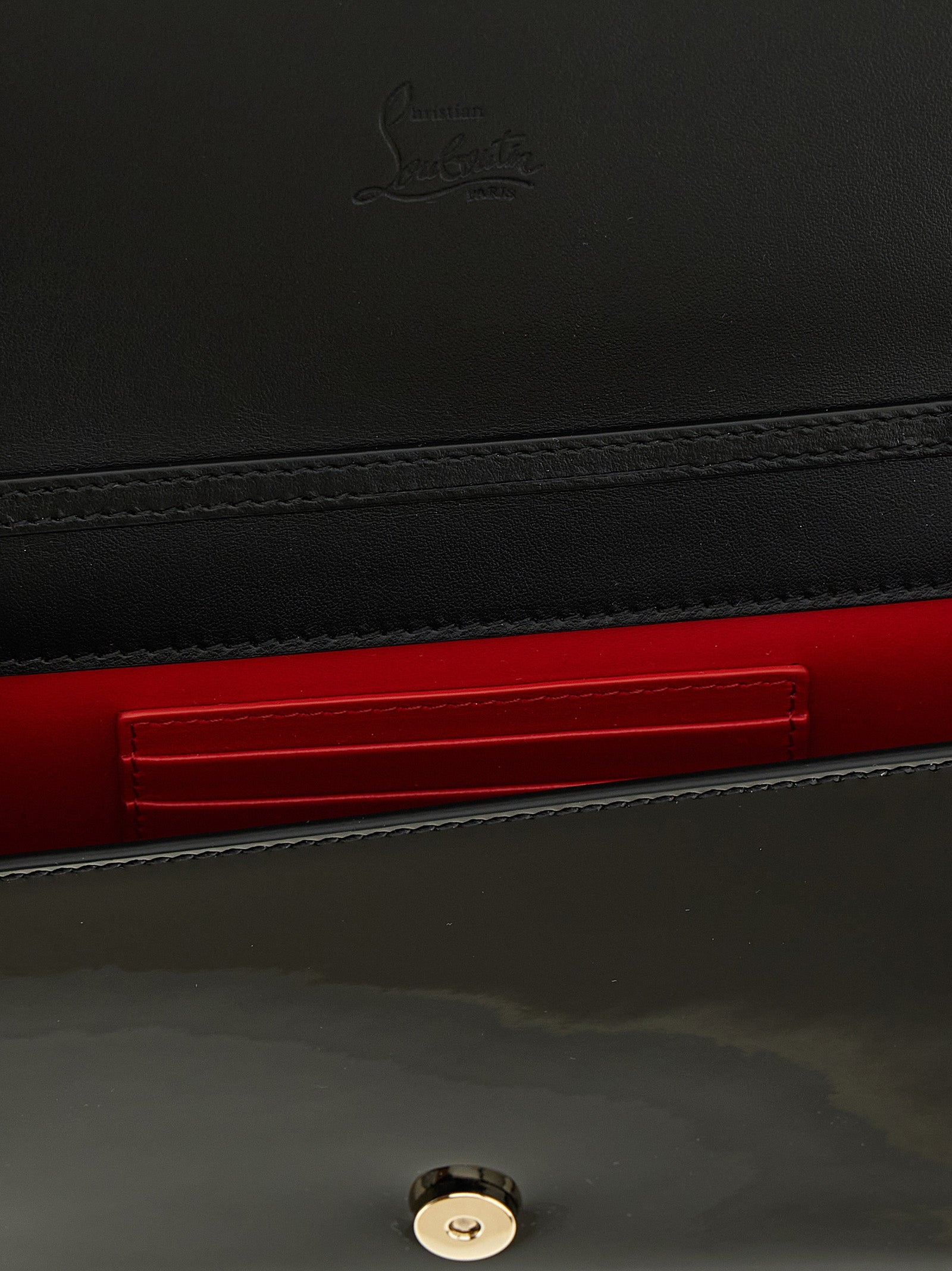 Christian Louboutin Black Calfskin Clutch Bag