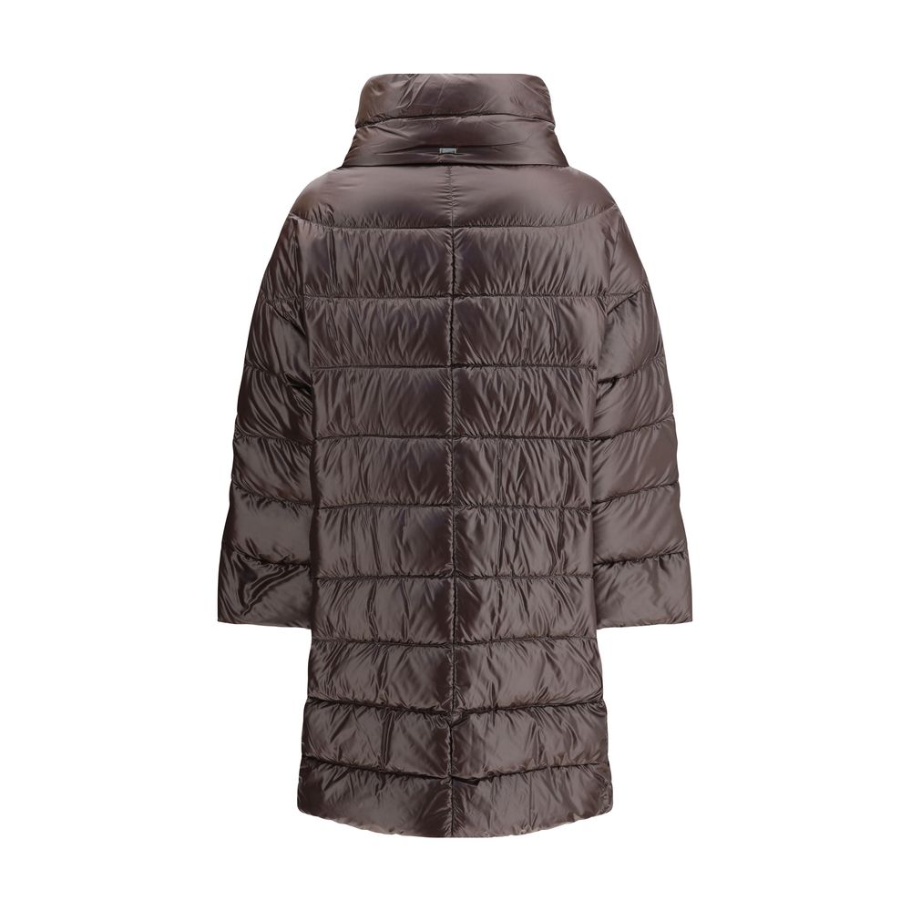 Herno Brown Polyester Full-Length Jacket