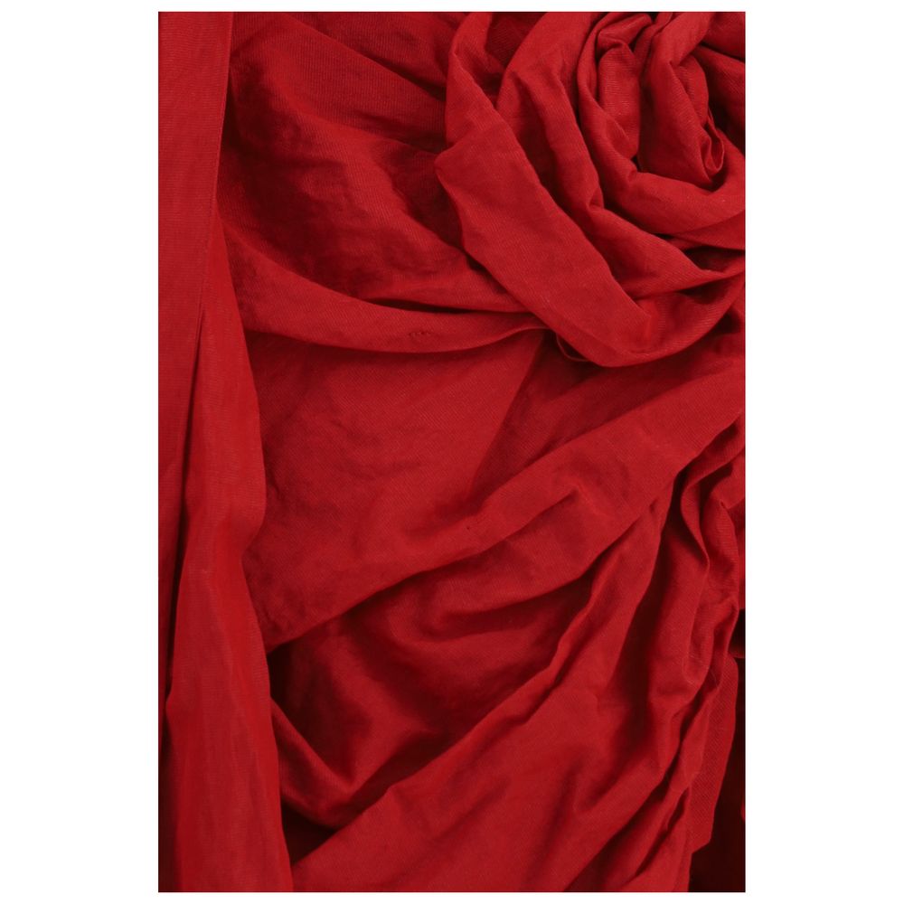 Magda Butrym Red Cotton Cocktail Dress