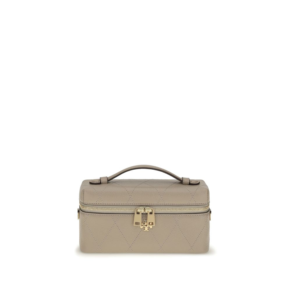 Tory Burch Gray Calf Leather Bos Taurus Wallet