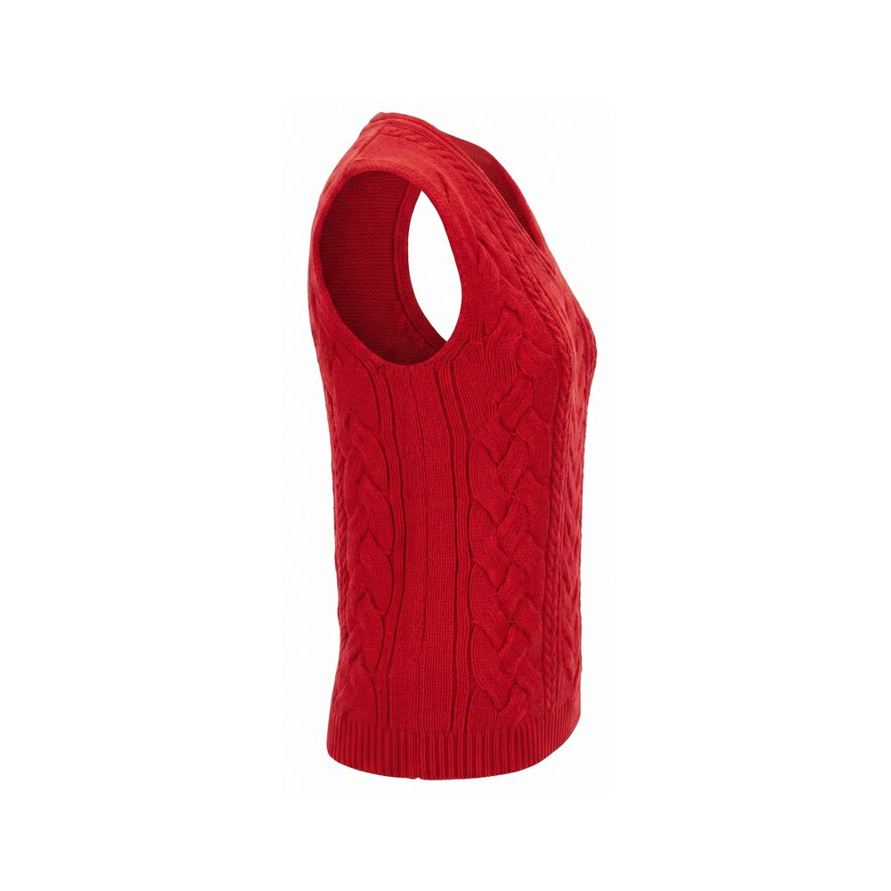 Malo Red Cotton Women Sweater