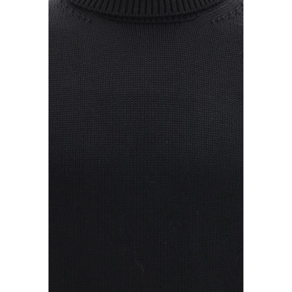 Roberto Collina Black Wool Oves Aries Turtleneck