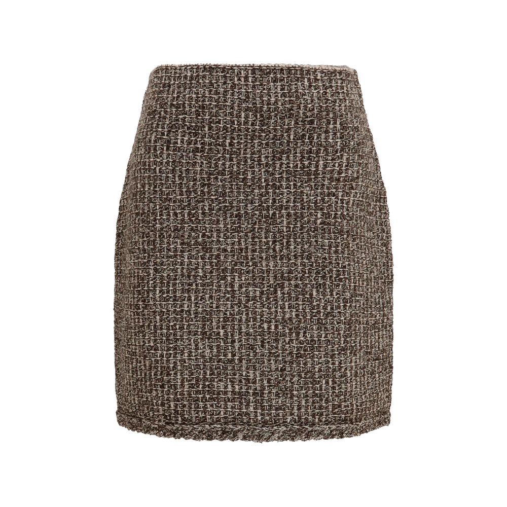 Fabiana Filippi Brown Polyamide Mini Skirt