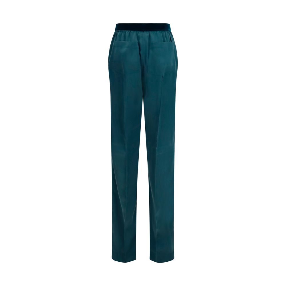 Tom Ford Blue Silk Casual Pants