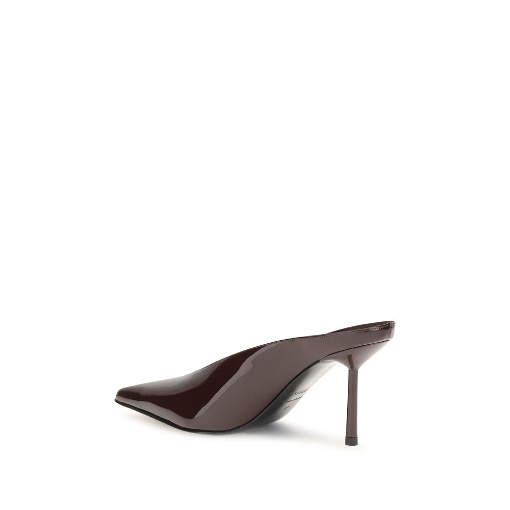 LE SILLA Bordeaux Calf Leather Bos Taurus Mules