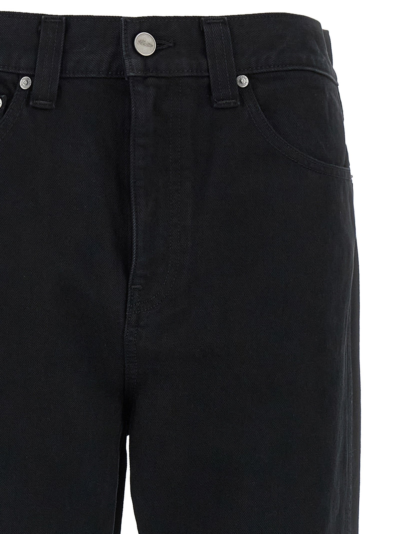 Khaite Black Cotton Jeans Denim