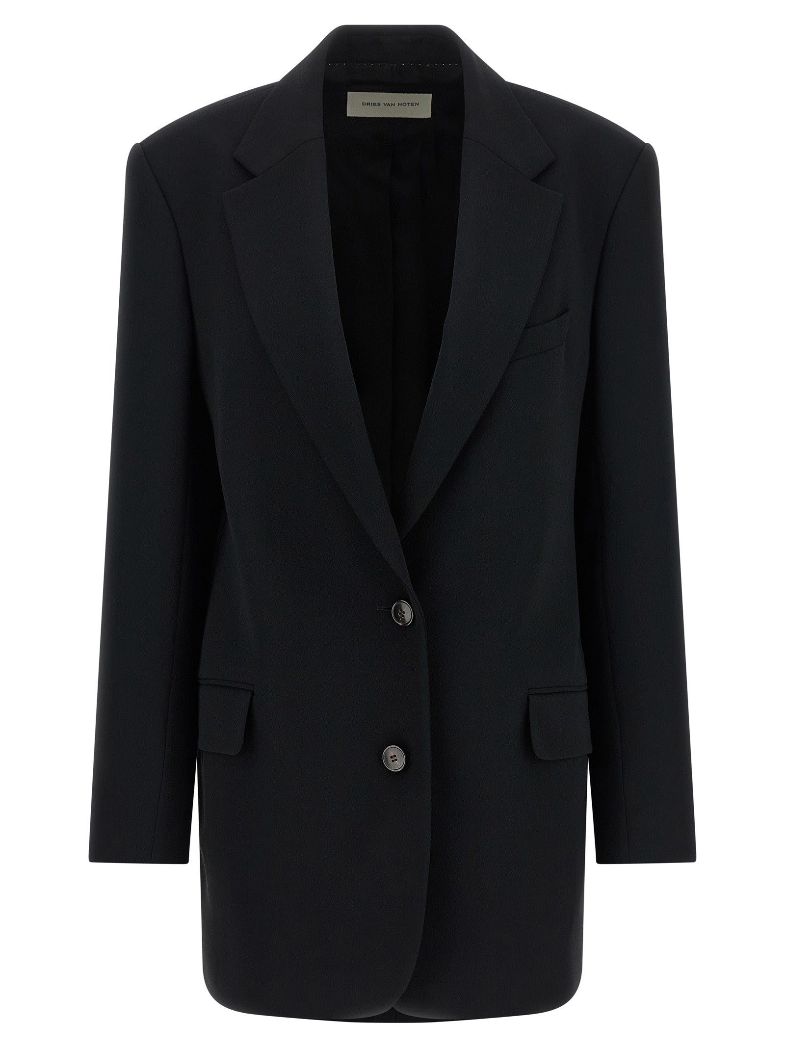 Dries Van Noten Black Polyester Blazer