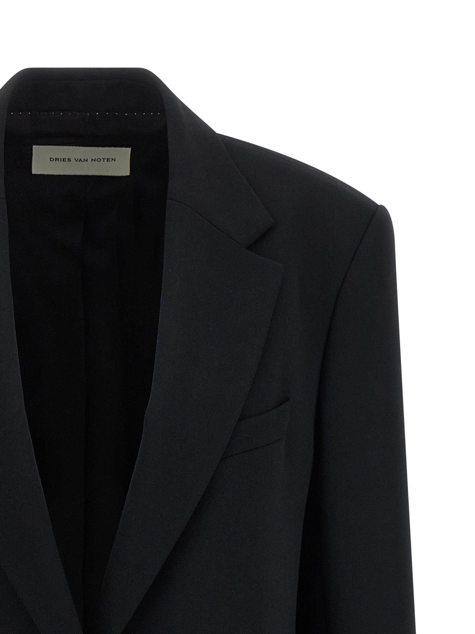 Dries Van Noten Black Polyester Blazer