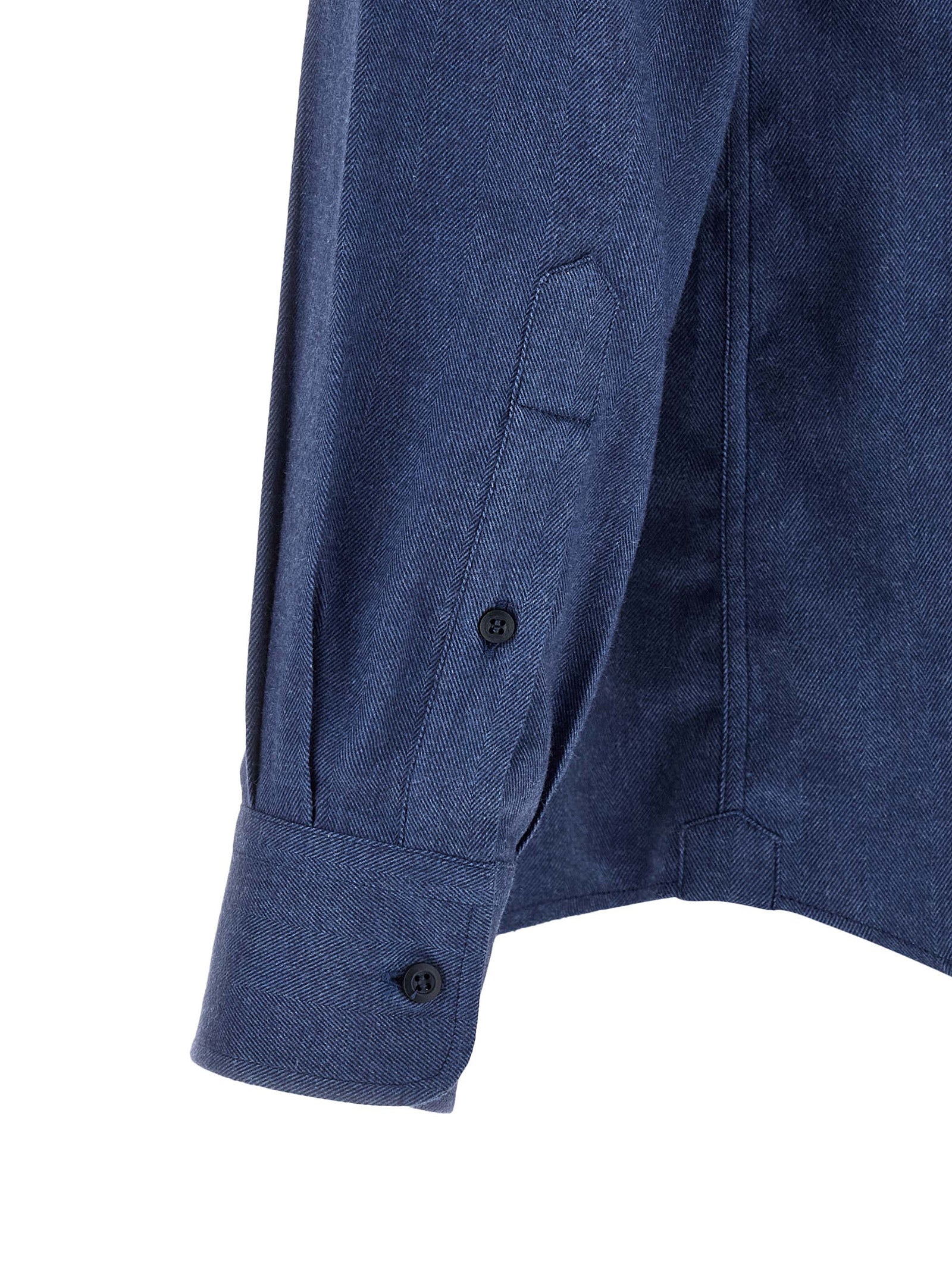 Brunello Cucinelli Blue Cotton Blouse