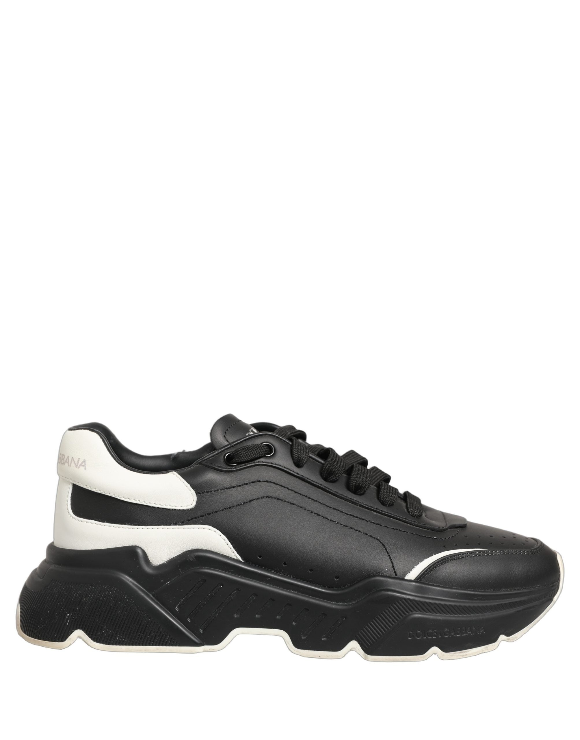 Dolce & Gabbana Black White Daymaster Low Top Sneakers Shoes