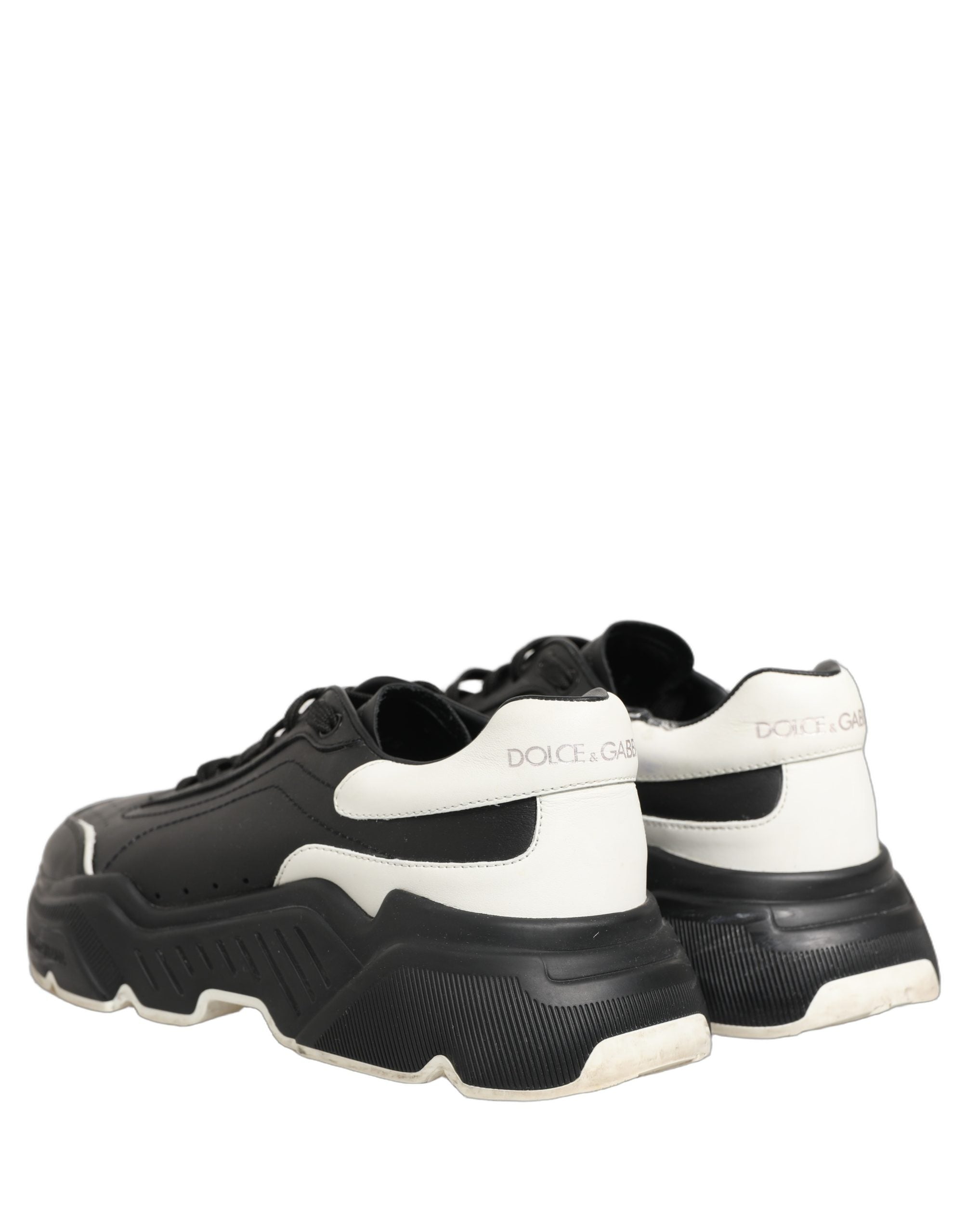 Dolce & Gabbana Black White Daymaster Low Top Sneakers Shoes