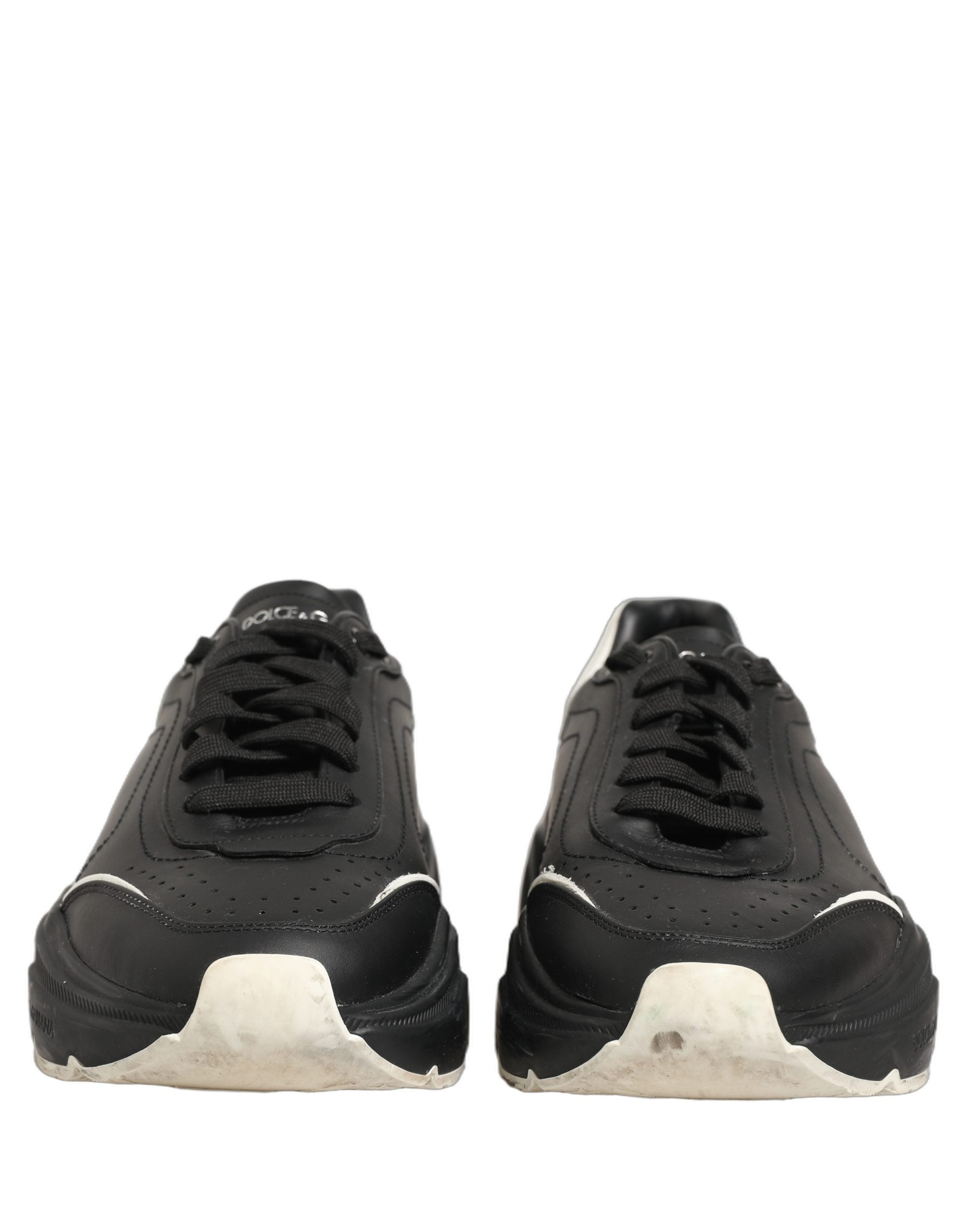 Dolce & Gabbana Black White Daymaster Low Top Sneakers Shoes