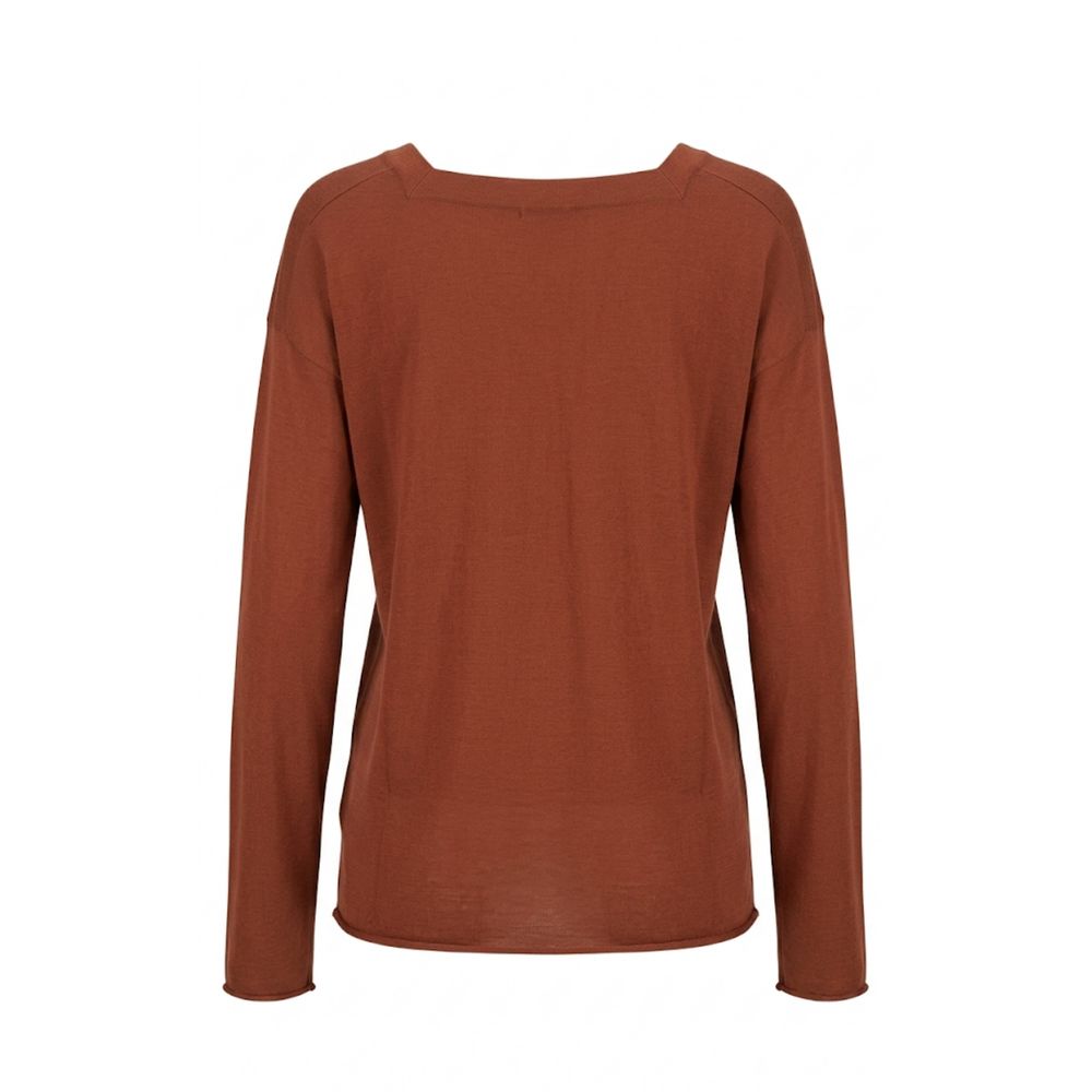 Malo Brown Cotton Women's Sweater