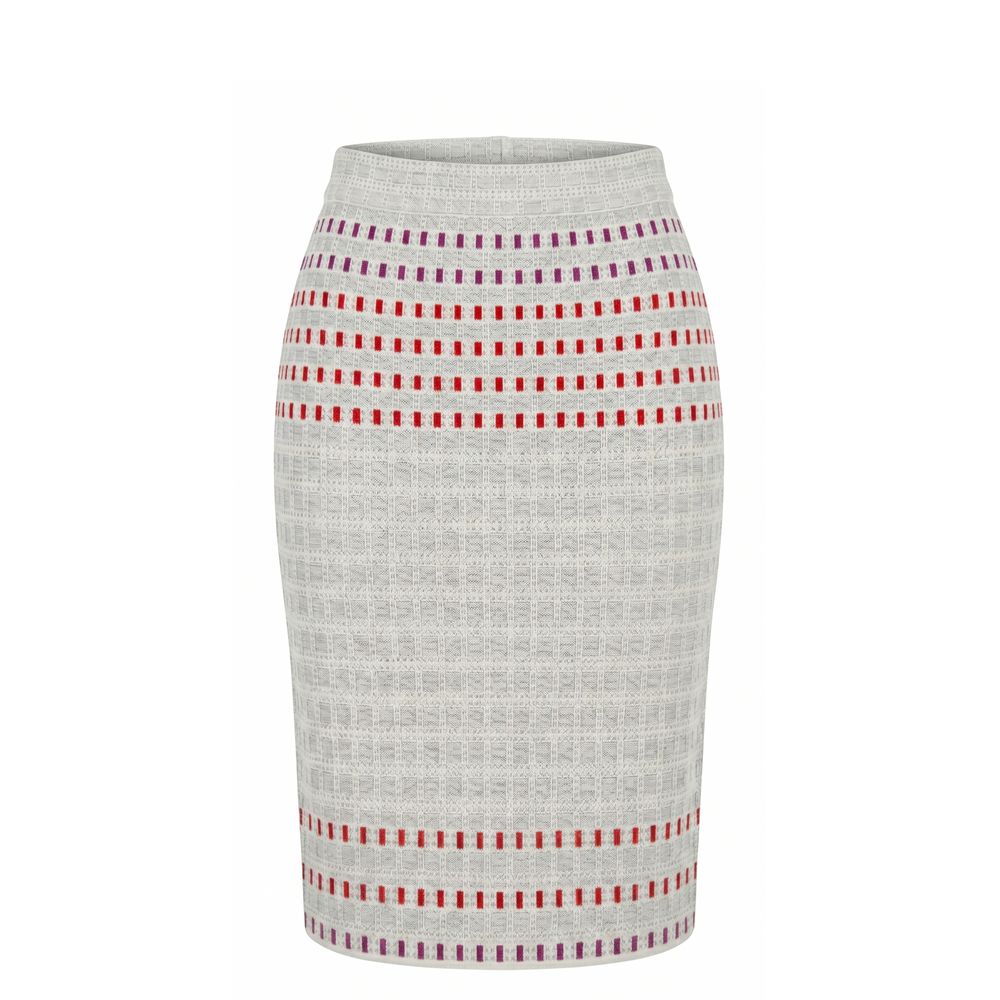 Malo Grey Silk Women Skirt