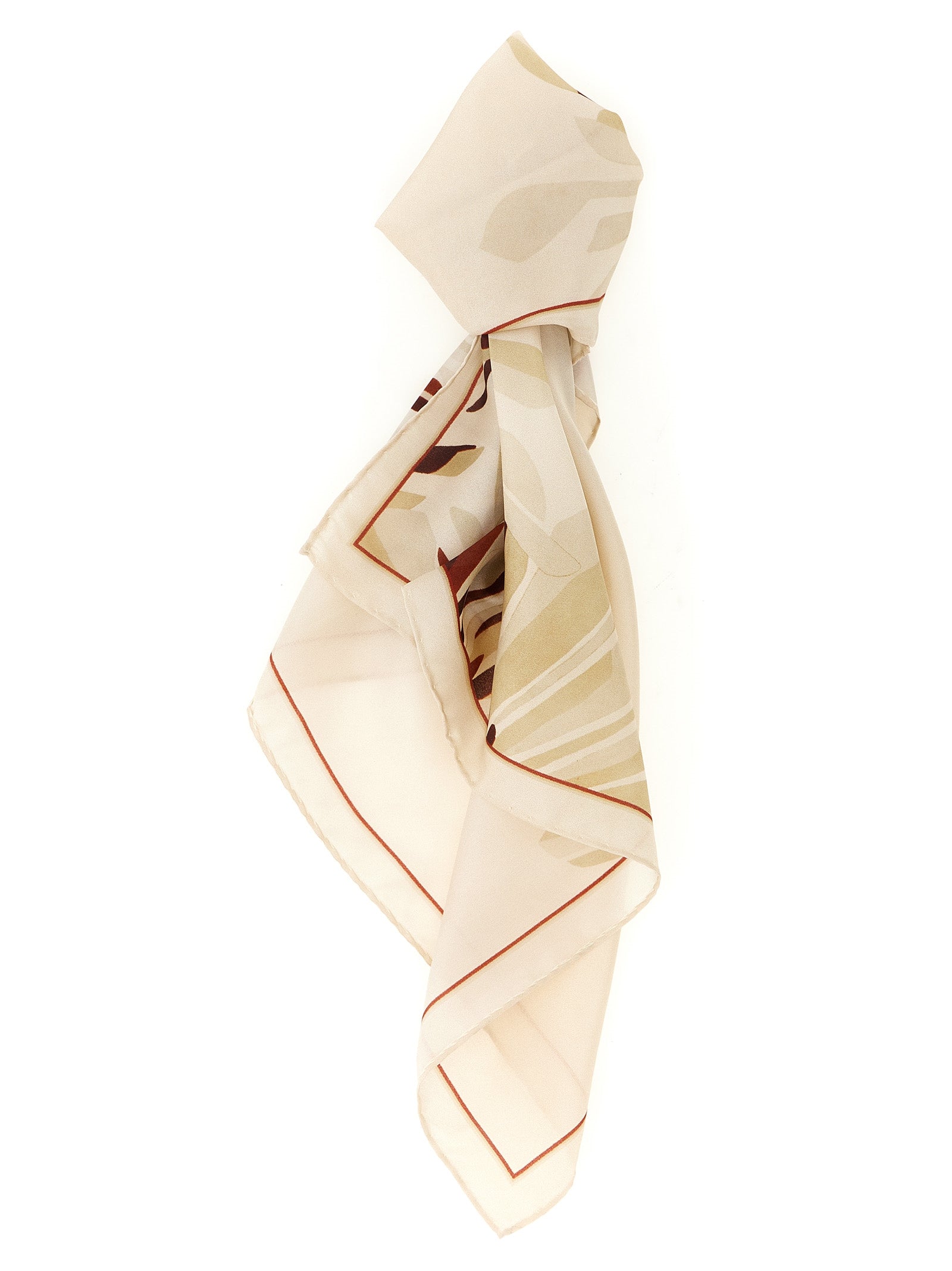 Brunello Cucinelli Beige Silk Scarf