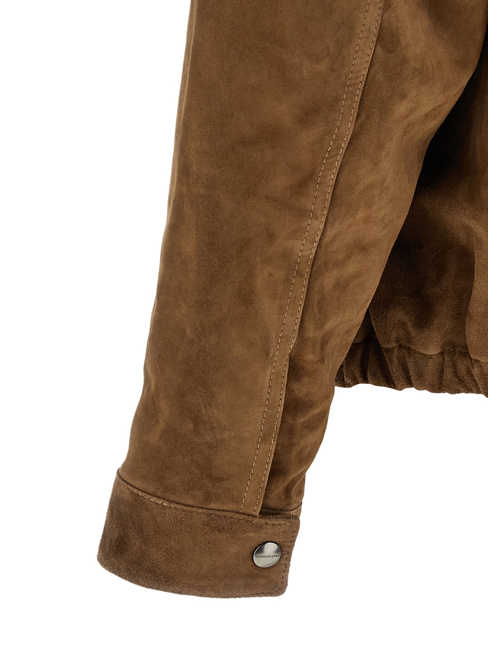 GIORGIO BRATO Brown Calfskin Leather Jacket