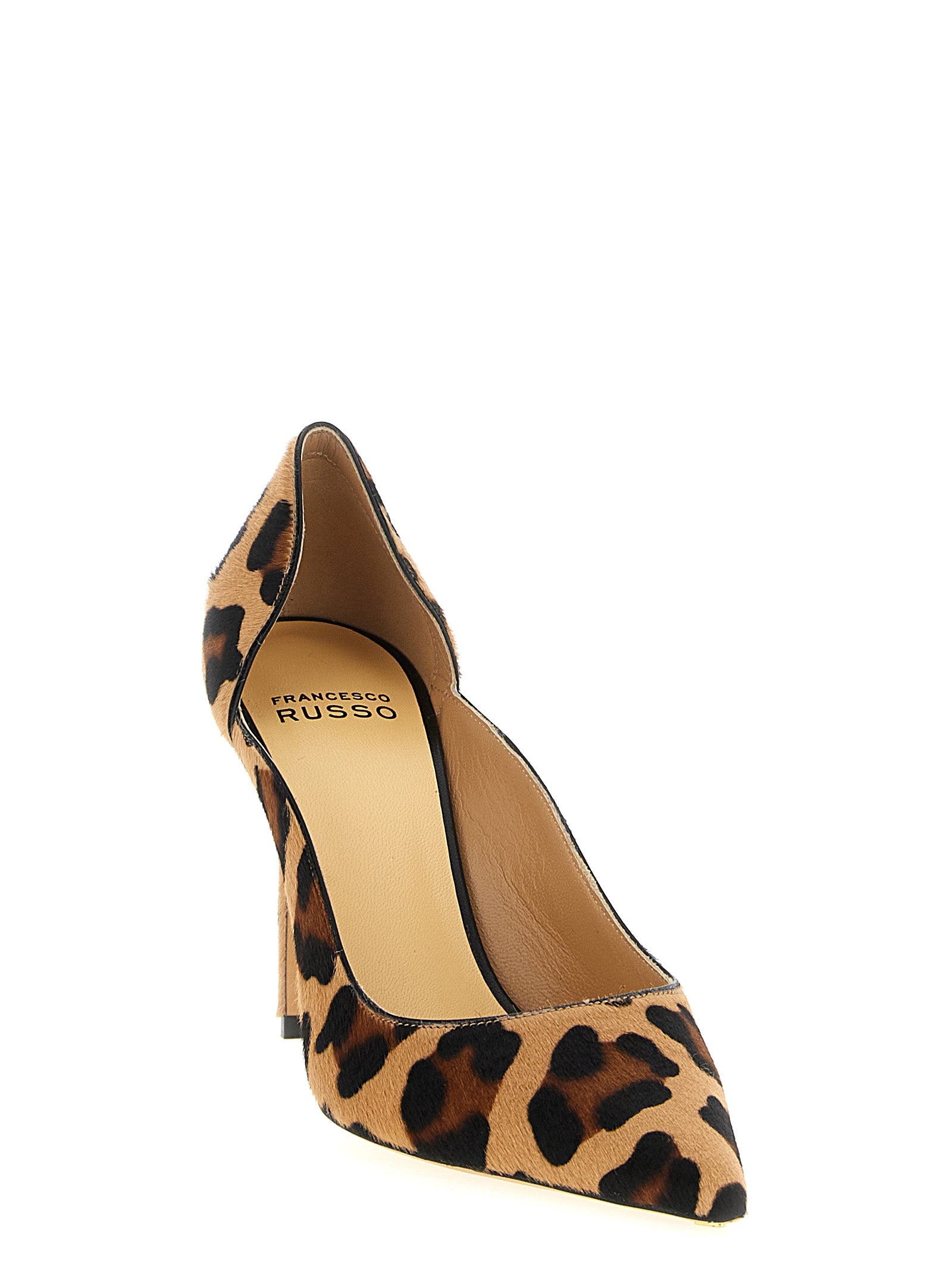 Francesco Russo Multicolor Goatskin High Heel Pumps