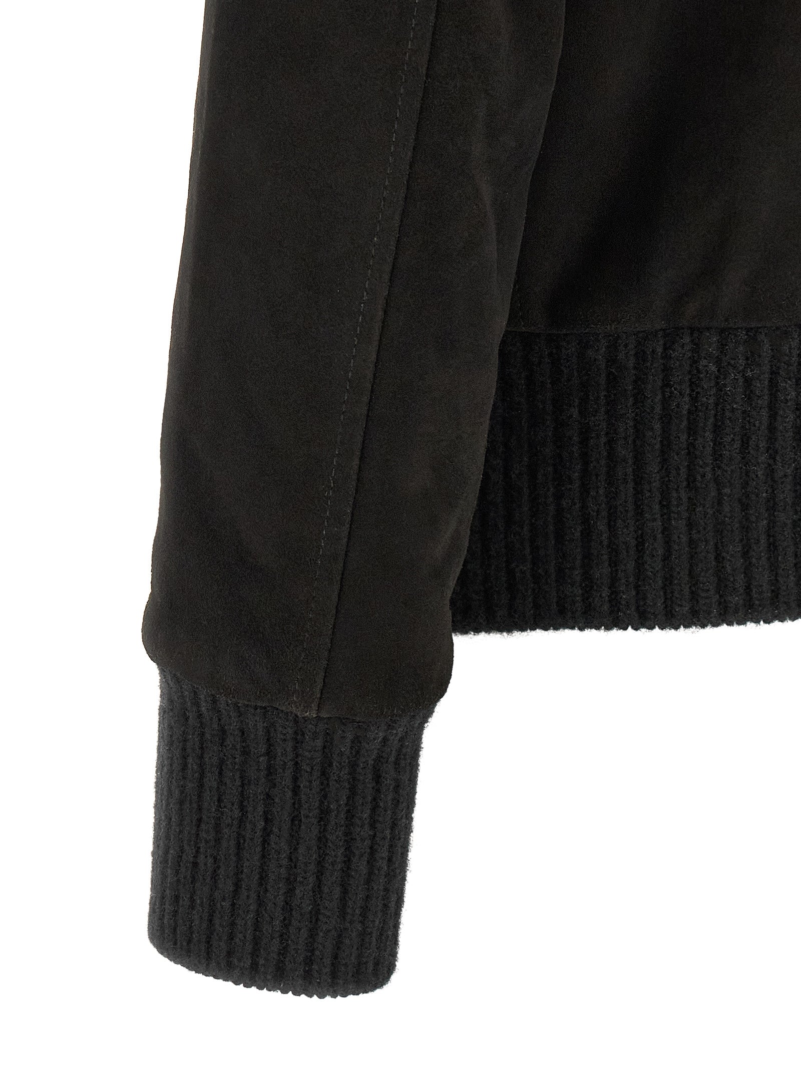 GIORGIO BRATO Black Lamb Leather Leather Jacket