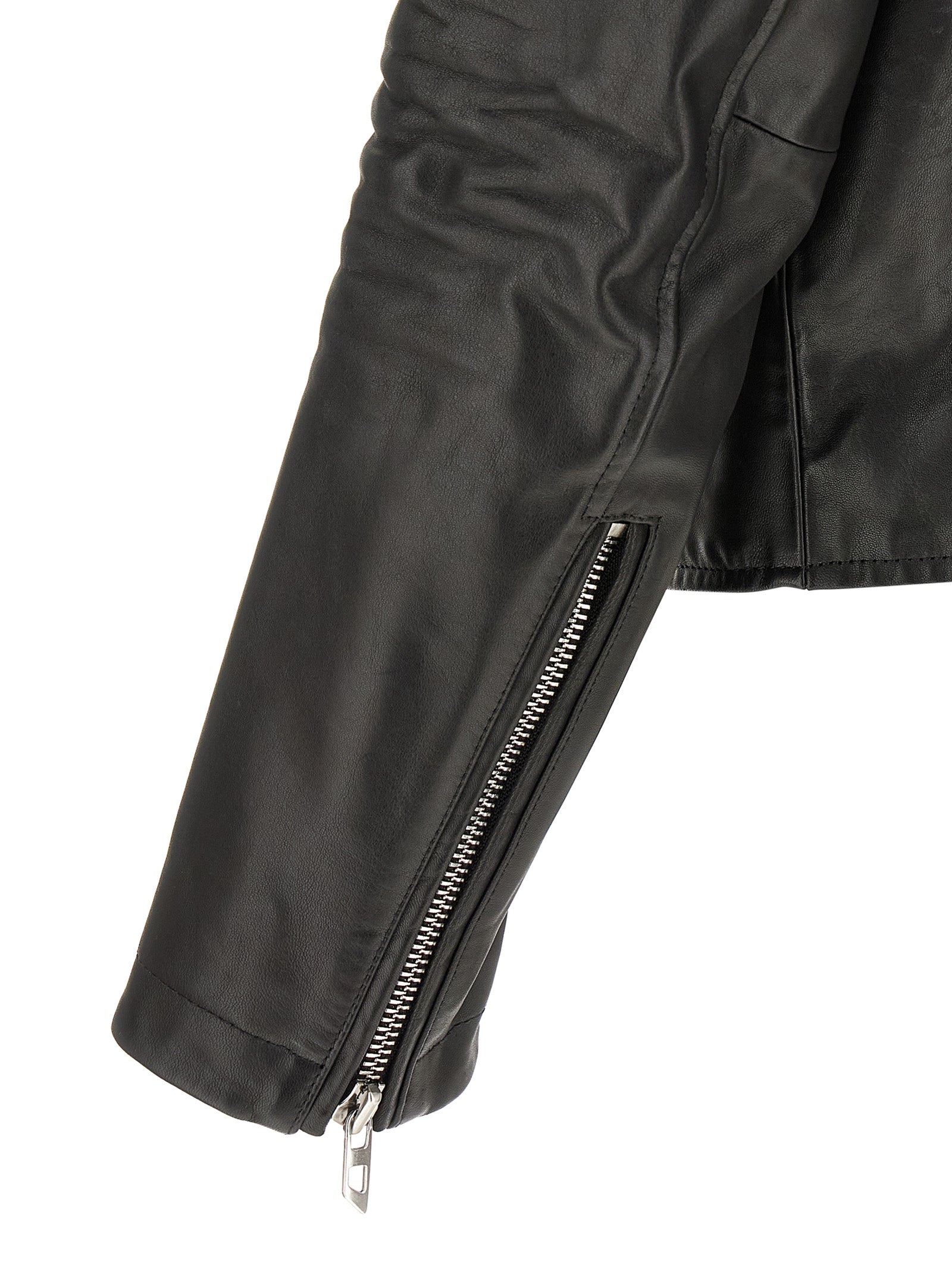 Diesel Black Cowhide Leather Jacket