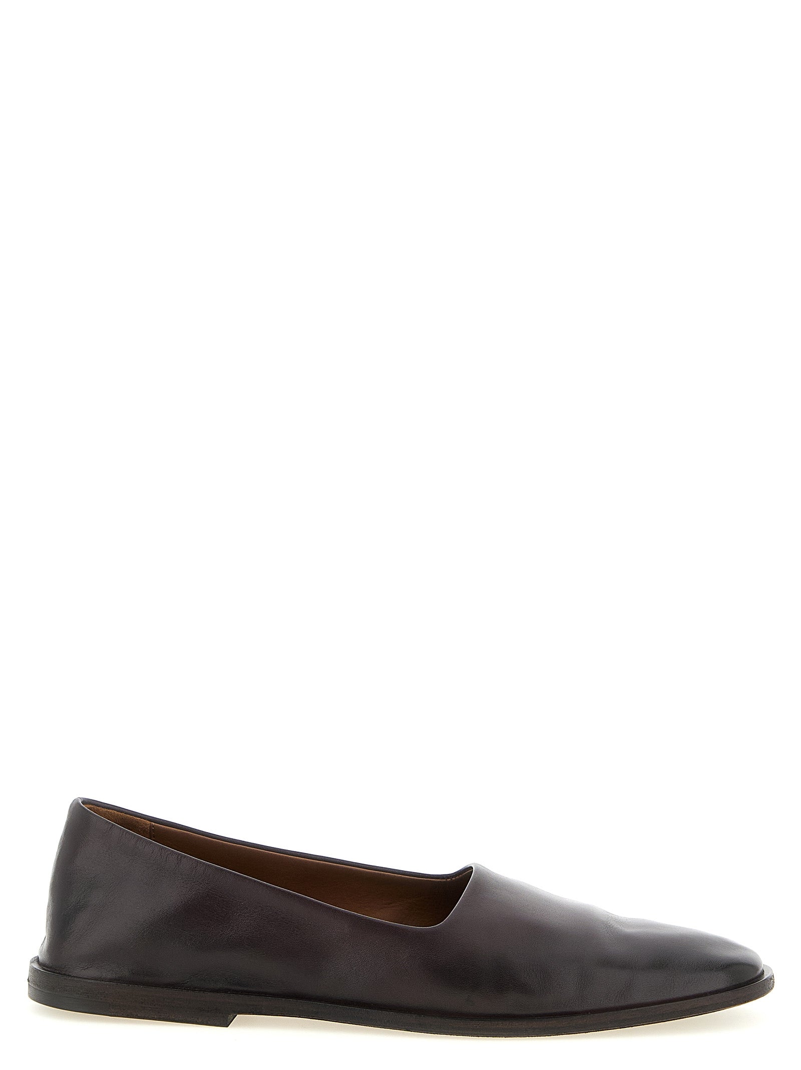 Marsell Brown Calfskin Ballet Flats