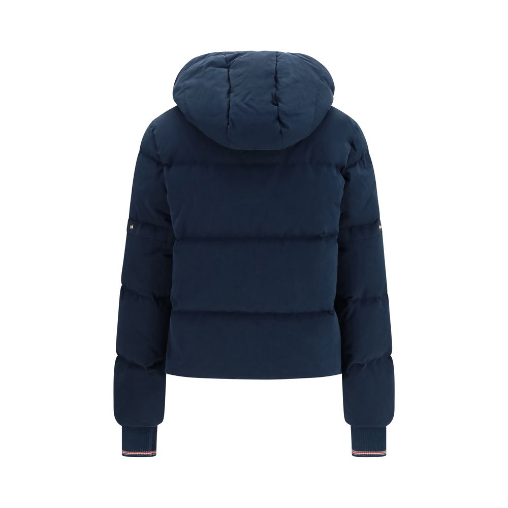 Thom Browne Blue Cotton Full-Length Jacket