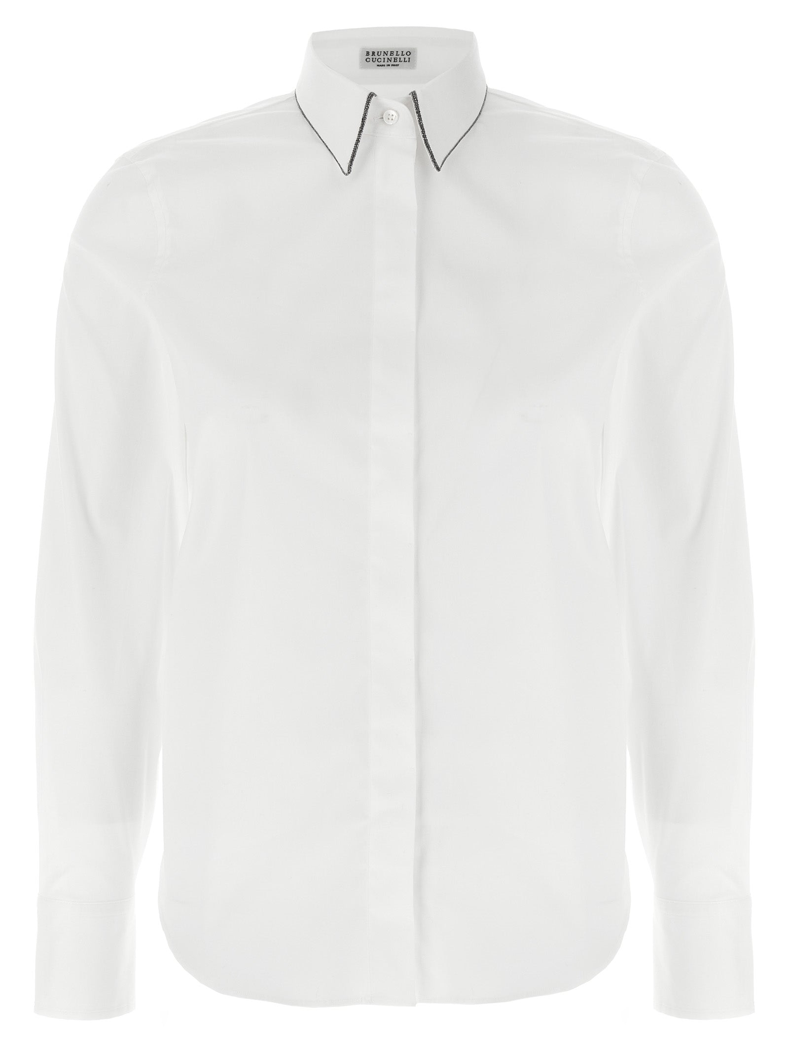 Brunello Cucinelli White Cotton Blouse