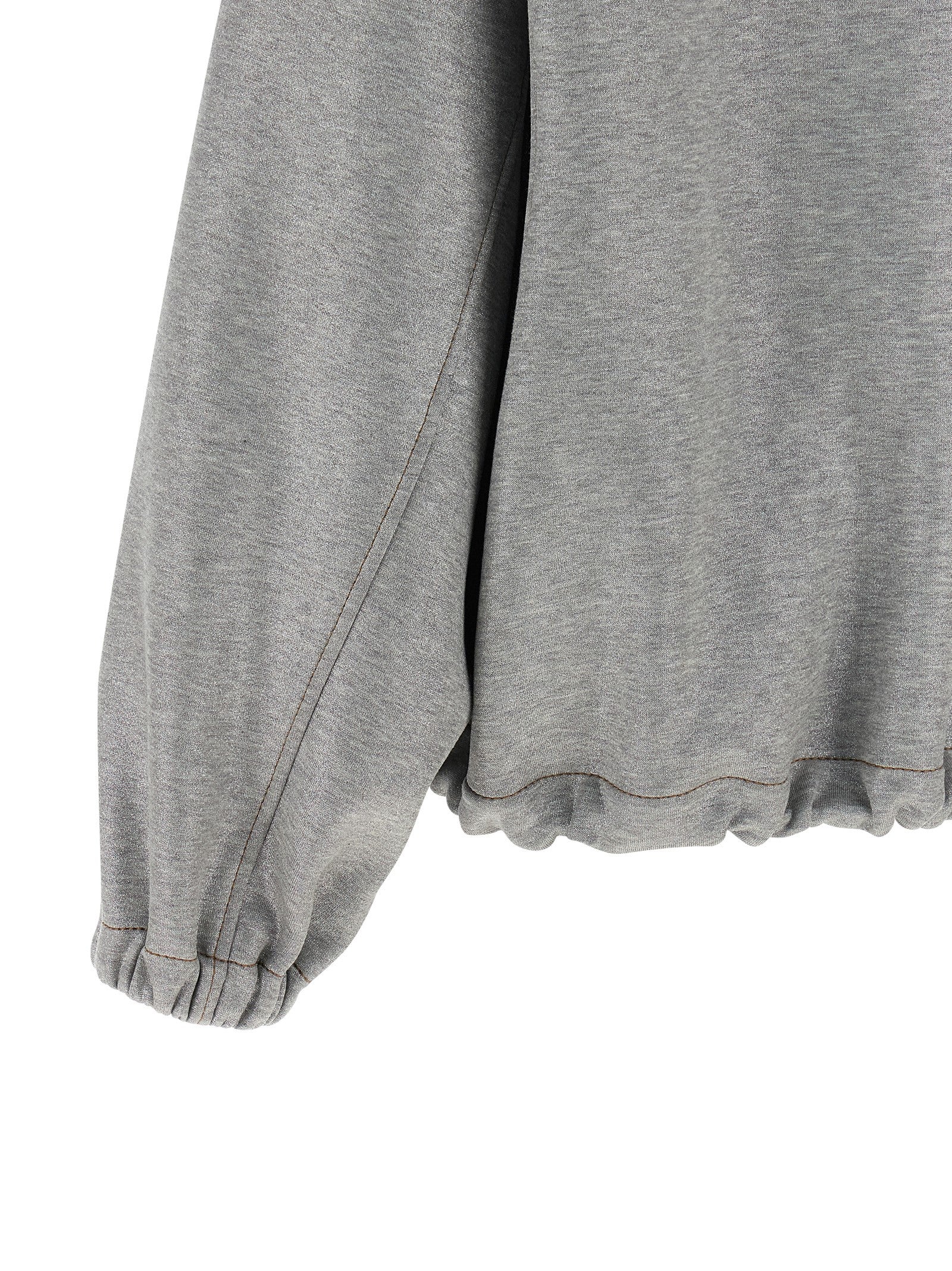 Brunello Cucinelli Silver Cotton Bomber