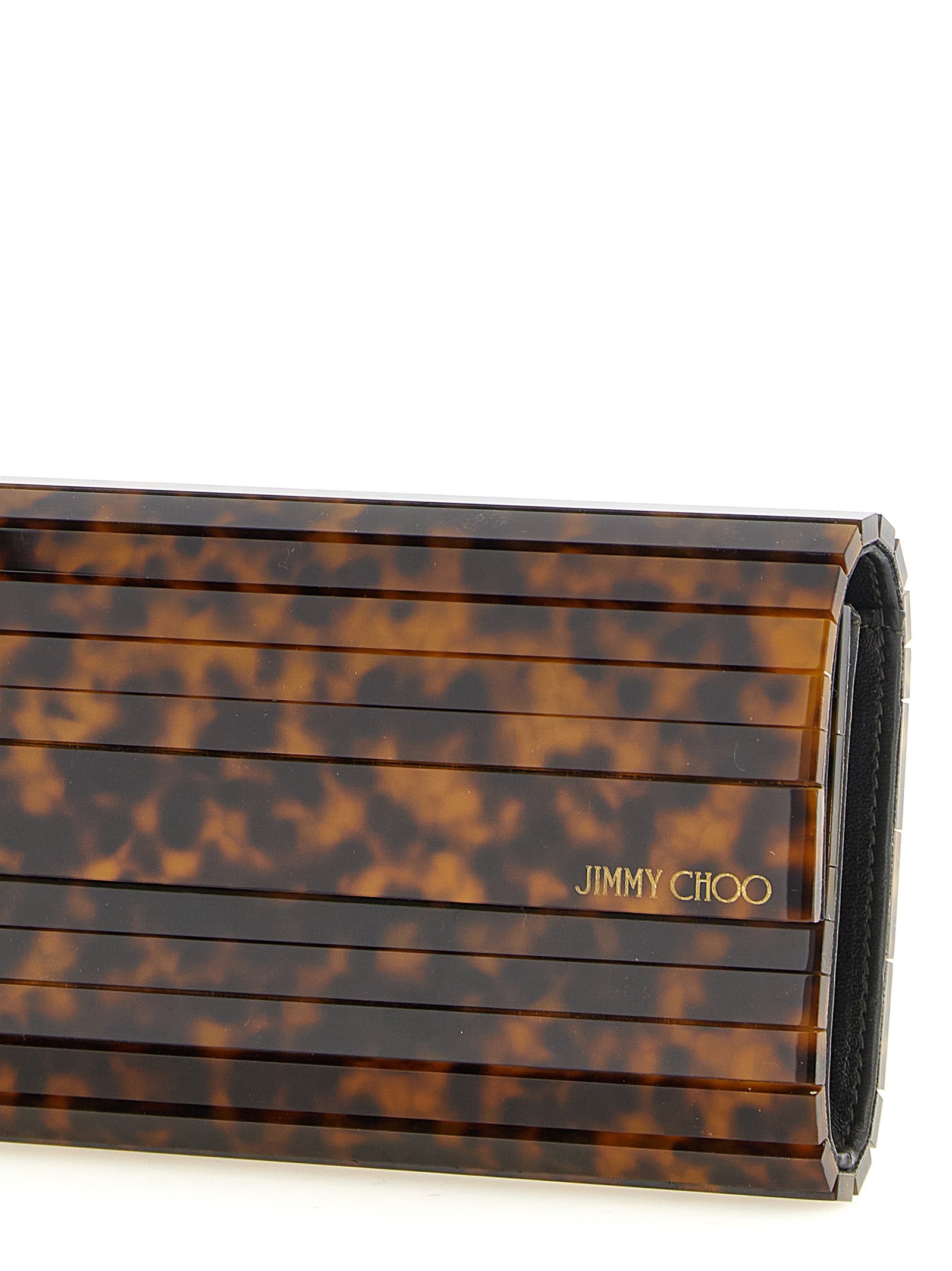 Jimmy Choo Beige Polyester Clutch Bag