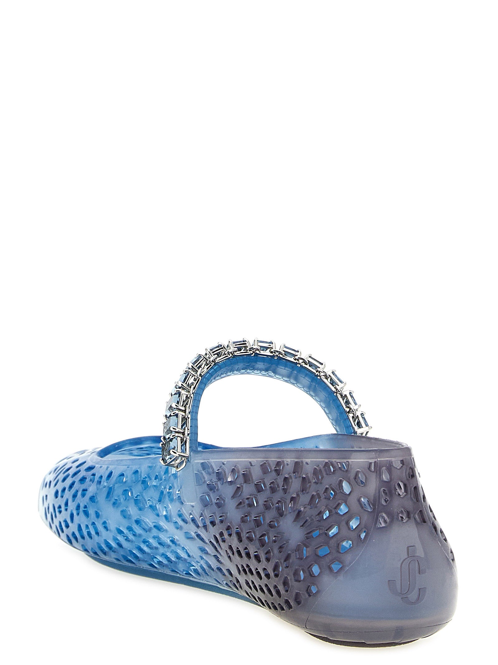 Jimmy Choo Blue Jelly Ballet Flats