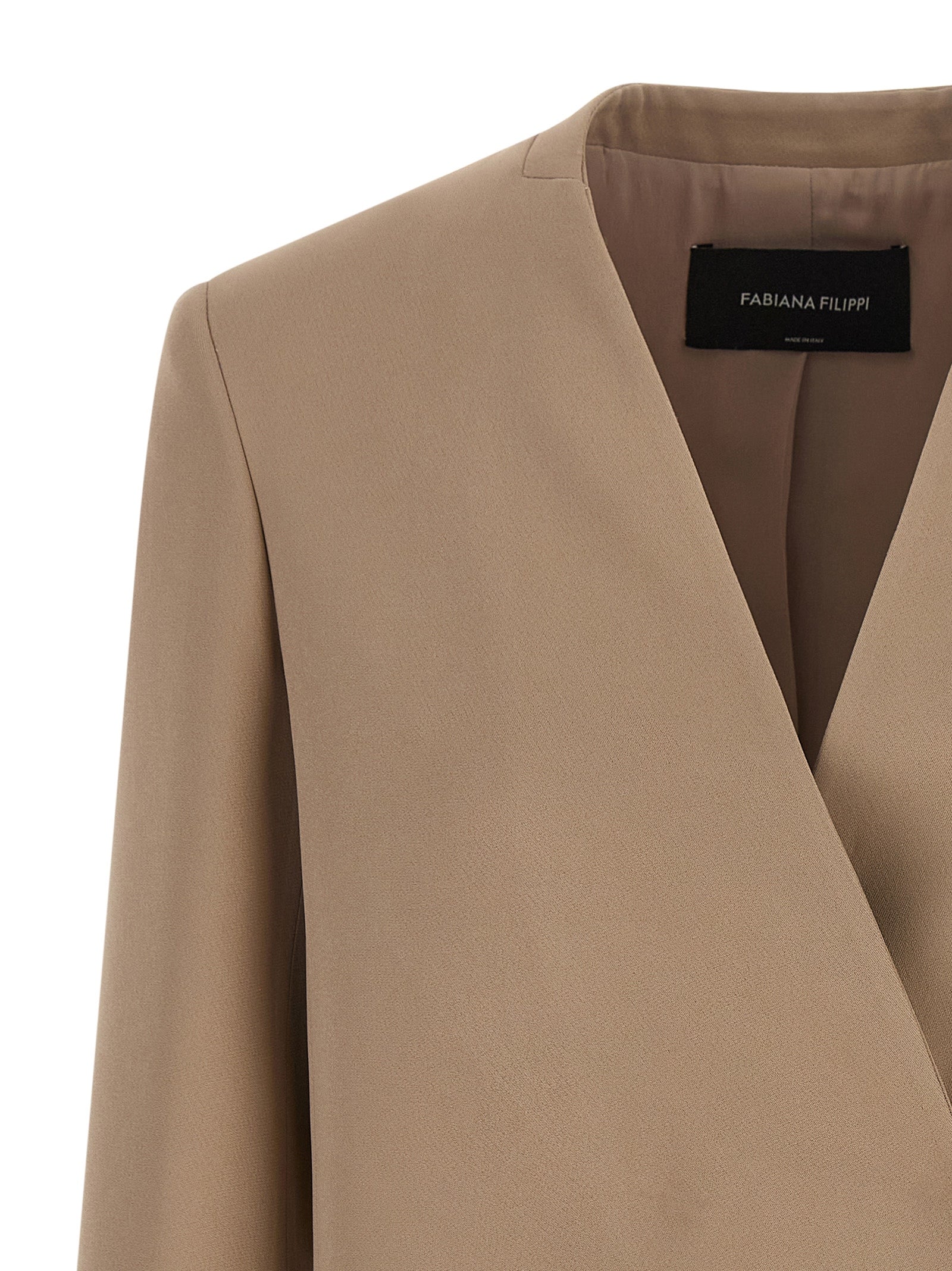 Fabiana Filippi Beige Acetate Blazer