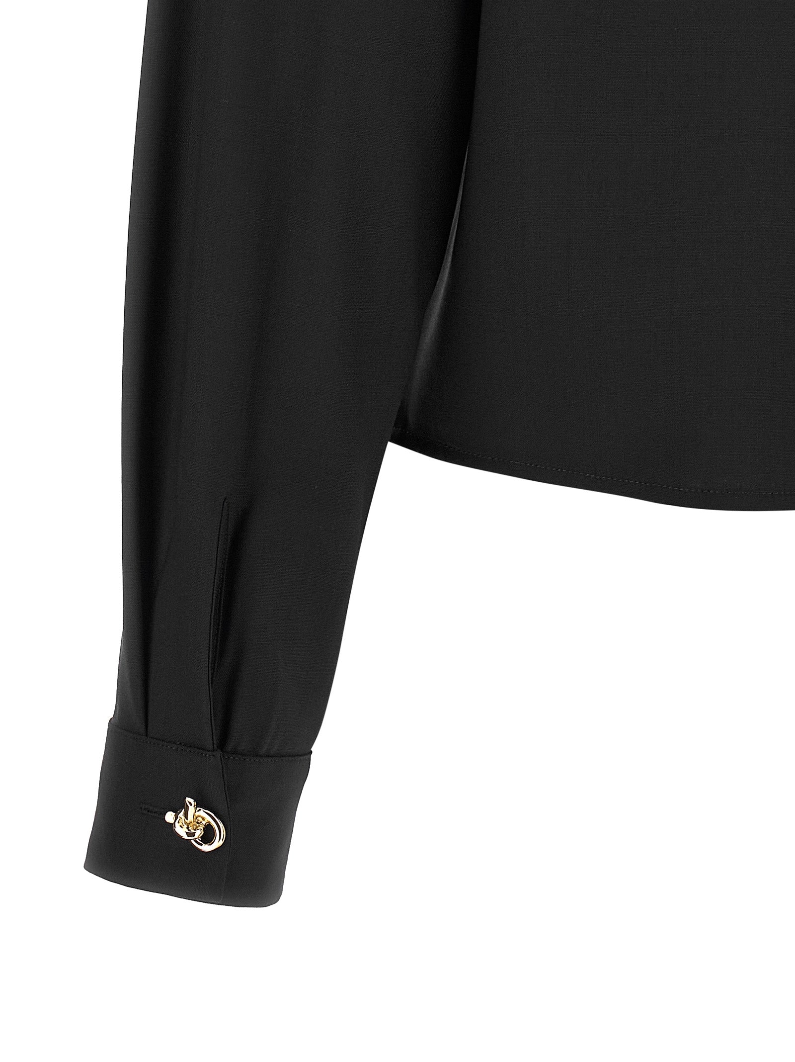 Fabiana Filippi Black Virgin Wool Blouse