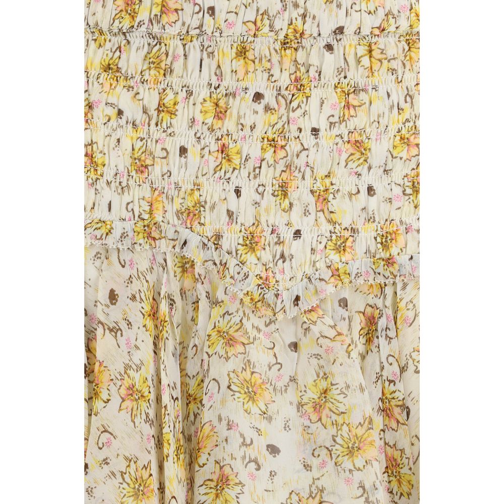 Isabel Marant Étoile Beige Viscose Mini Skirt