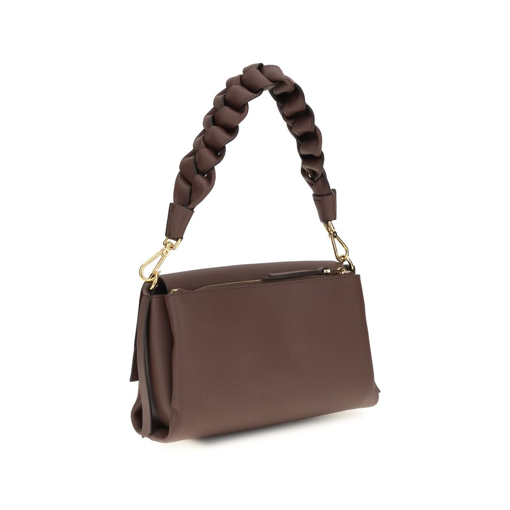 Coccinelle Brown Calf Leather Bos Taurus Shoulder Bag