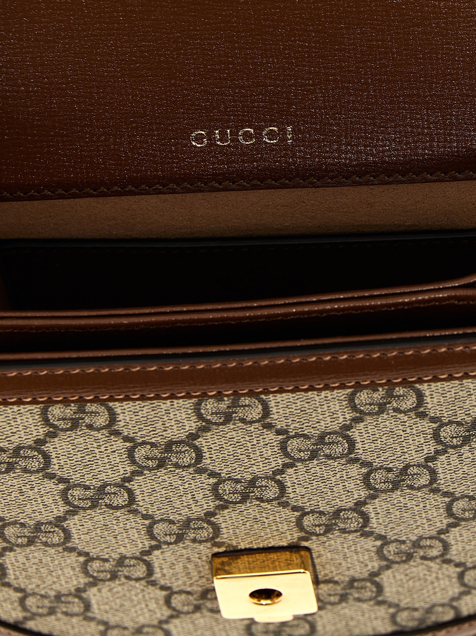 Gucci Brown Polyethylene Handbag