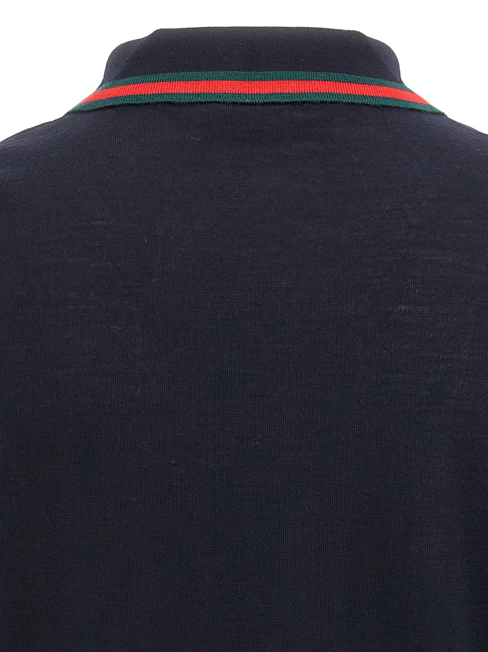 Gucci Blue Wool Polo Shirt