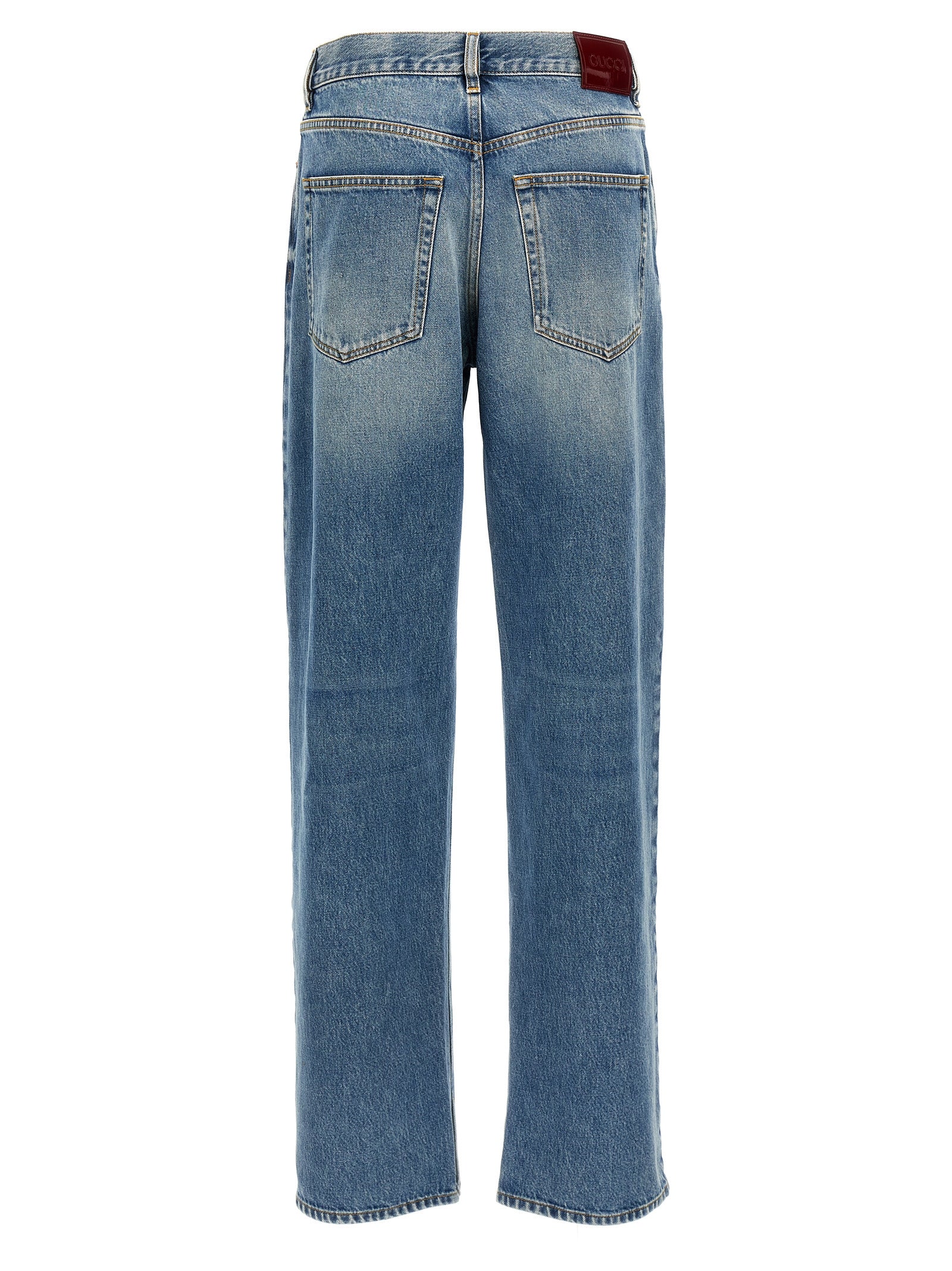 Gucci Blue Cotton Boyfriend Jeans