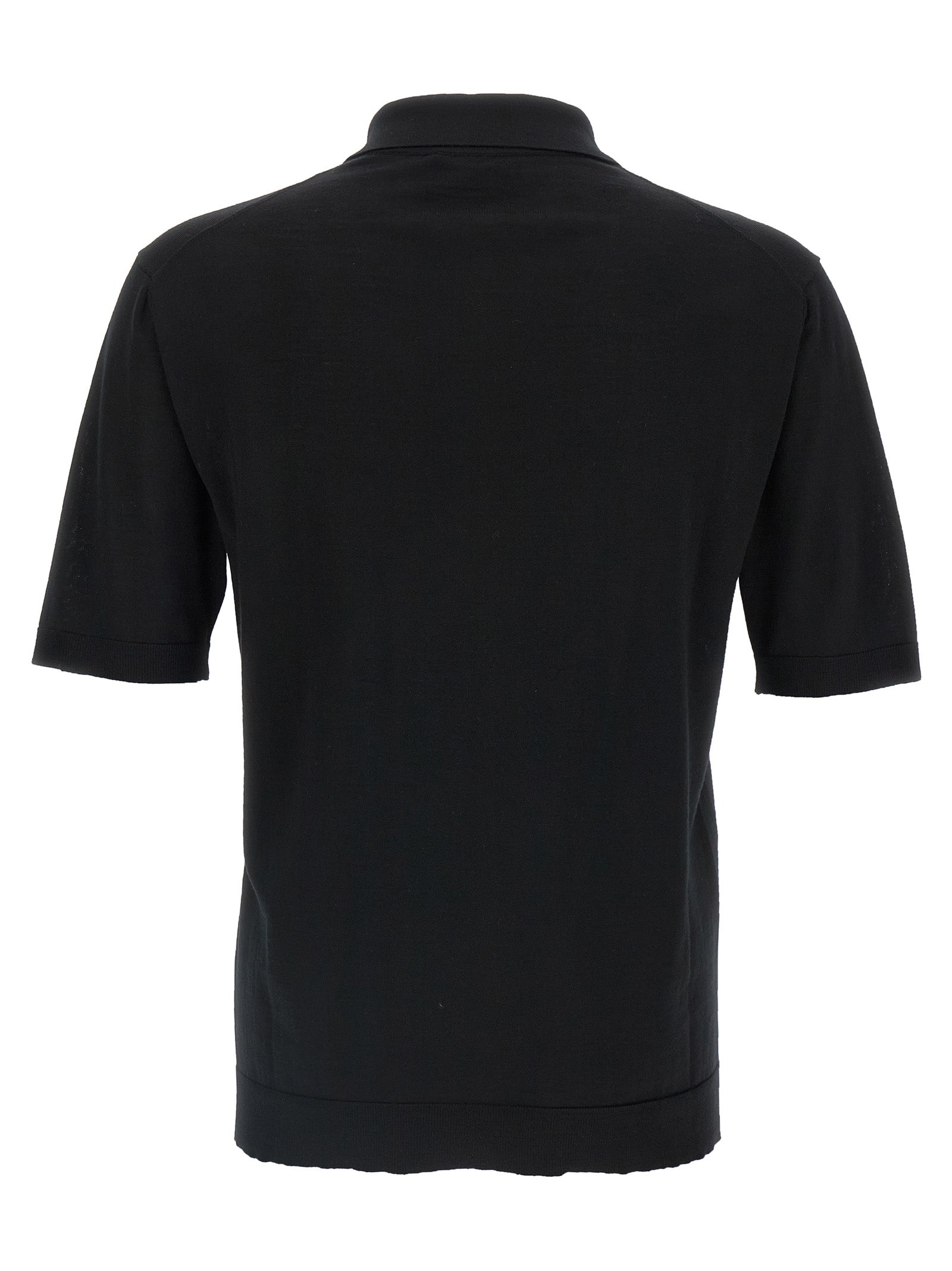 Gucci Black Wool Polo Shirt